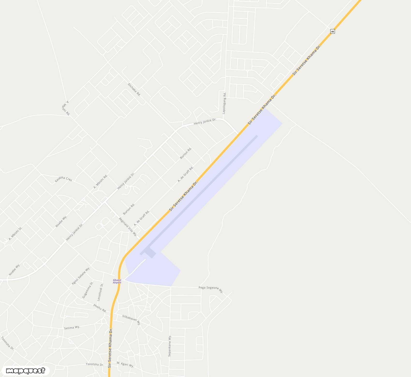 Carte de Ghanzi <span>airfield (GNZ)</span>