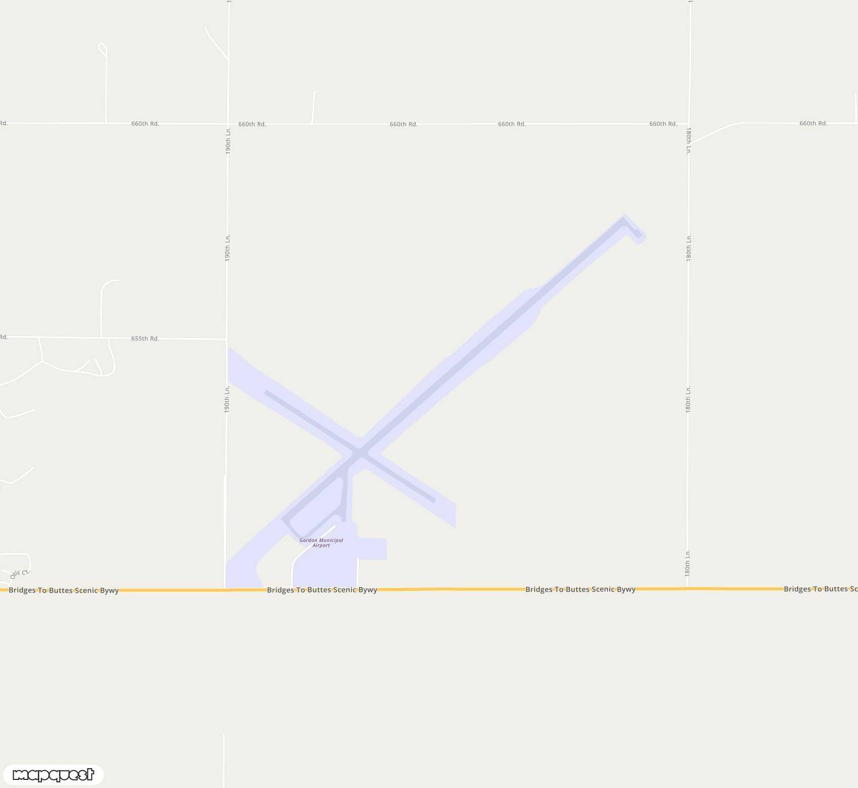 Carte de <span>Aérodrome de </span>Gordon Municipal<span>(GRN)</span>