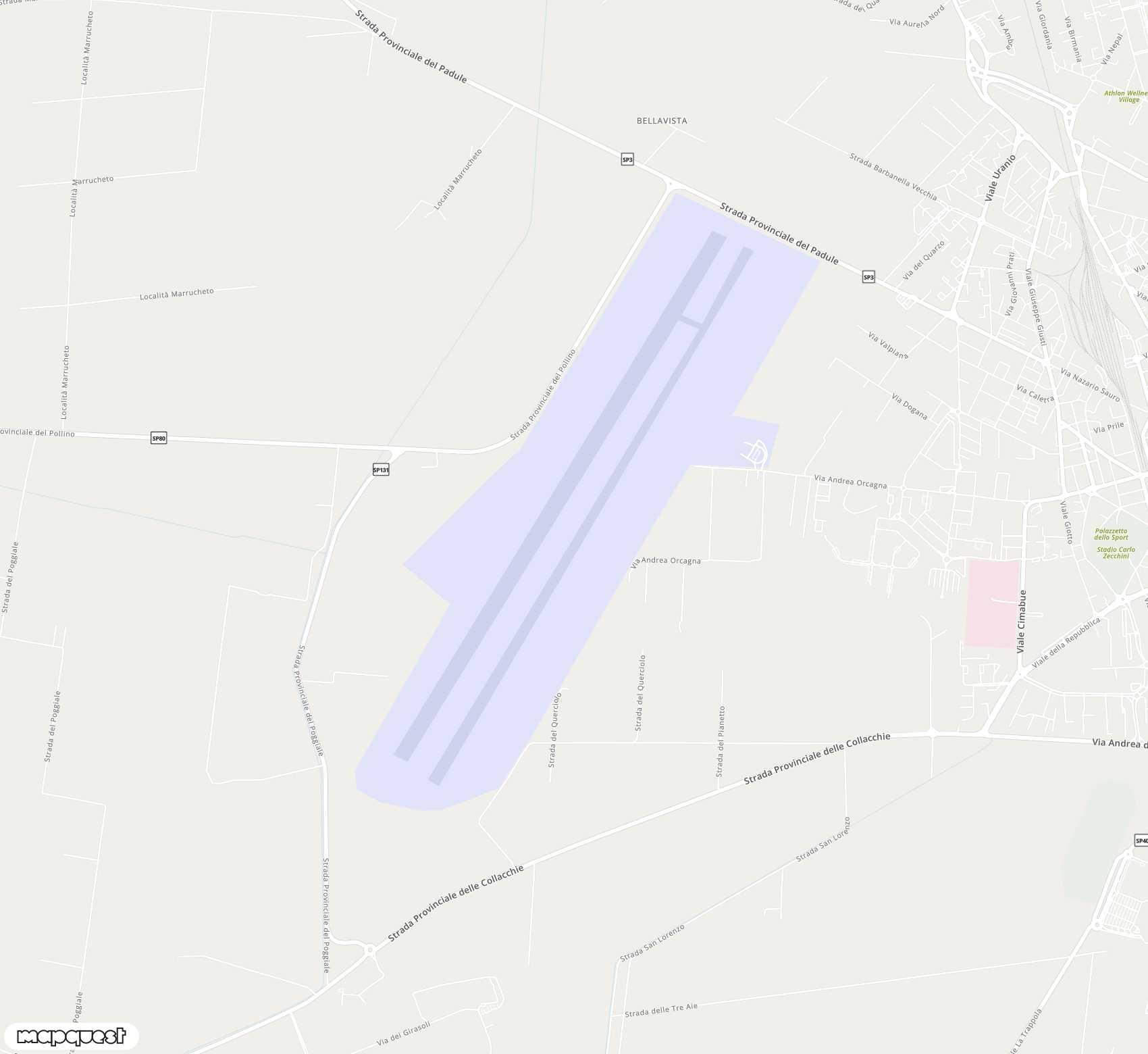 Carte de Grosseto Air Base <span>airport (GRS)</span>