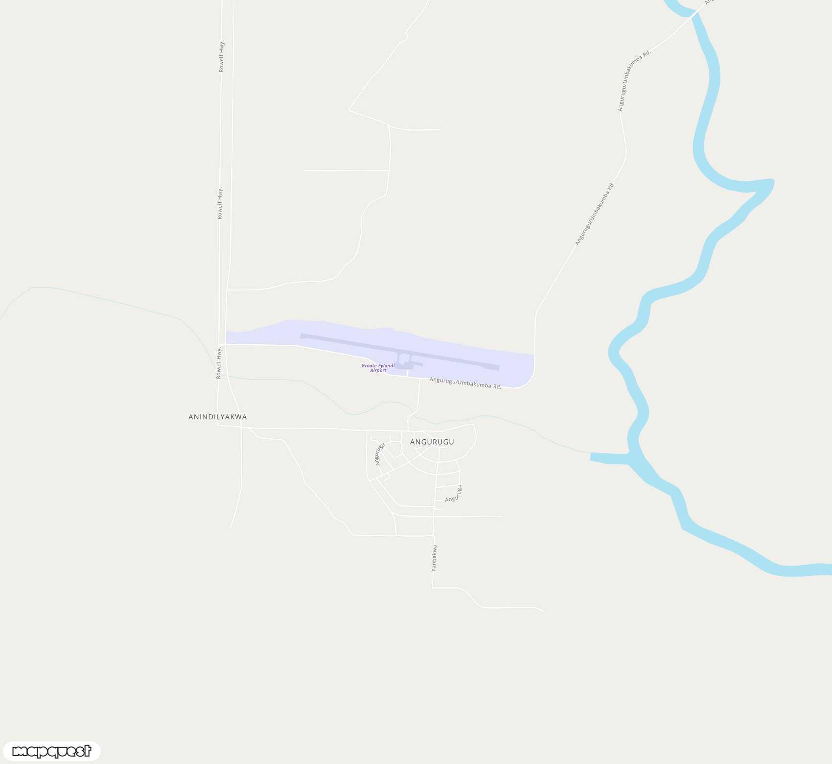 Carte de Groote Eylandt <span>airport (GTE)</span>