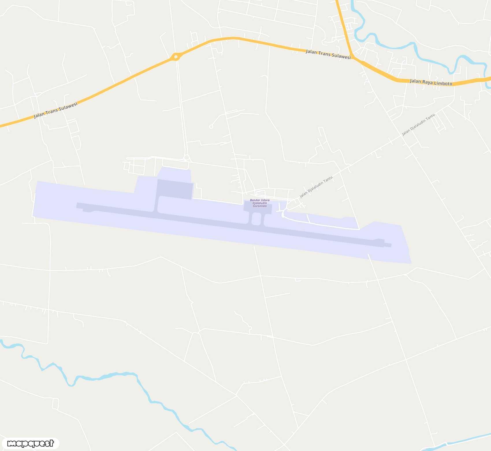 Carte de <span>Aérodrome de </span>Jalaluddin<span>(GTO)</span>