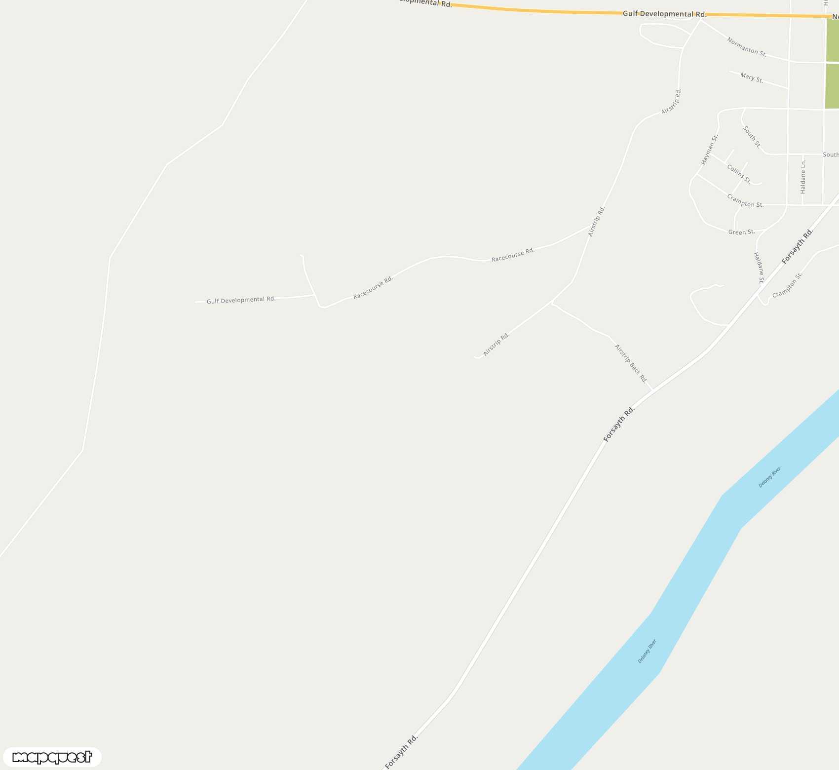 Carte de <span>Aérodrome de </span>Georgetown<span>(GTT)</span>