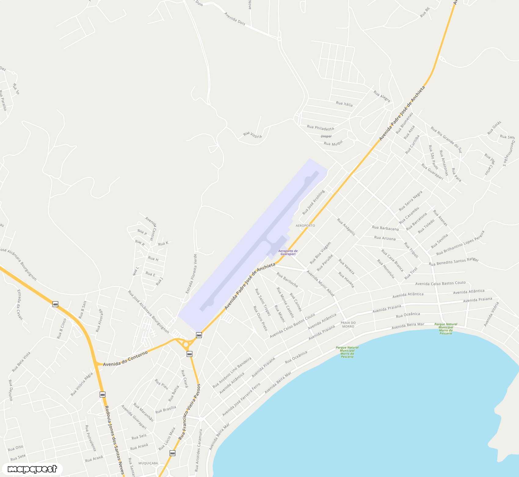 Carte de <span>Aérodrome de </span>Guarapari<span>(GUZ)</span>