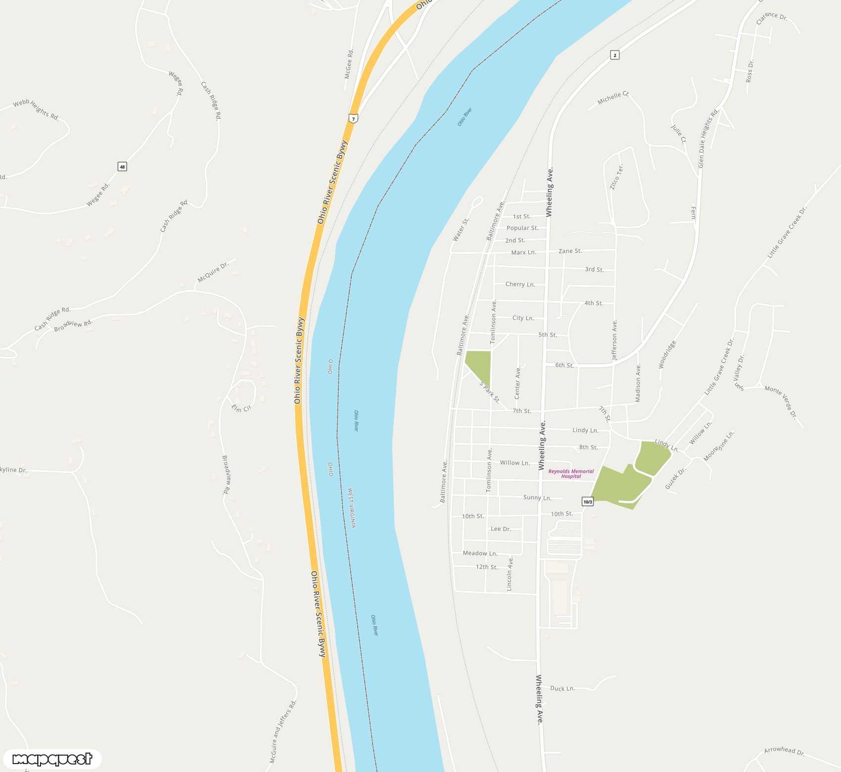 Carte de <span>Aérodrome de </span>Glendale Fokker Field<span>(GWV)</span>