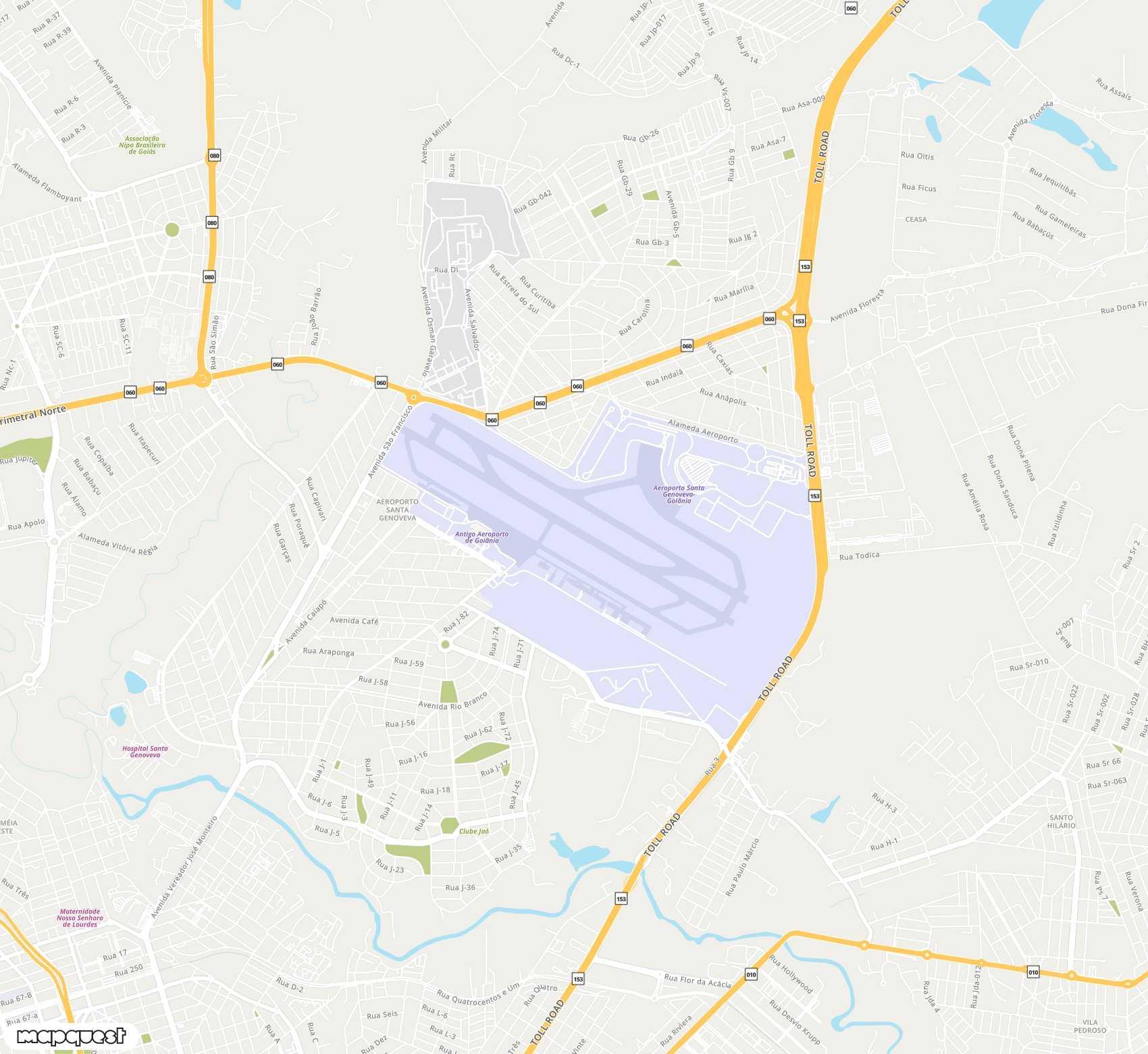 Carte de Santa Genoveva <span>airport (GYN)</span>