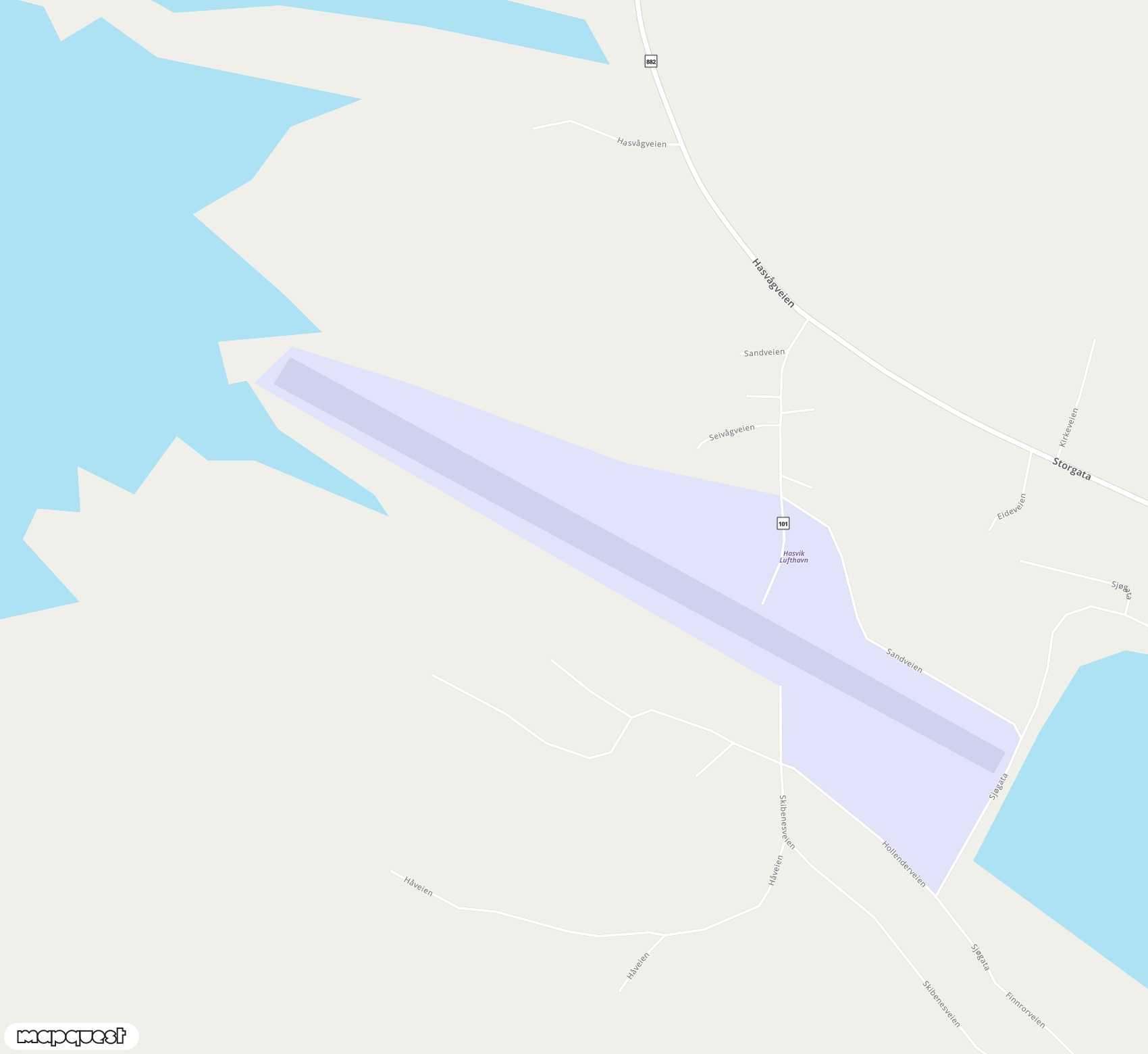 Carte de <span>Aérodrome de </span>Hasvik<span>(HAA)</span>