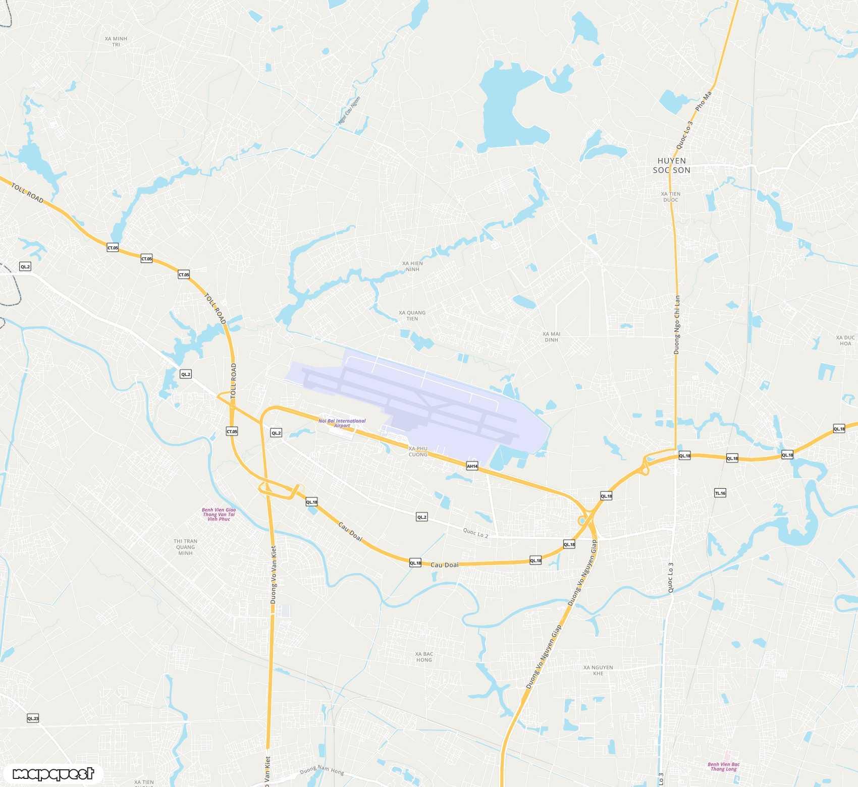 Carte de Noi Bai <span>international airport (HAN)</span>