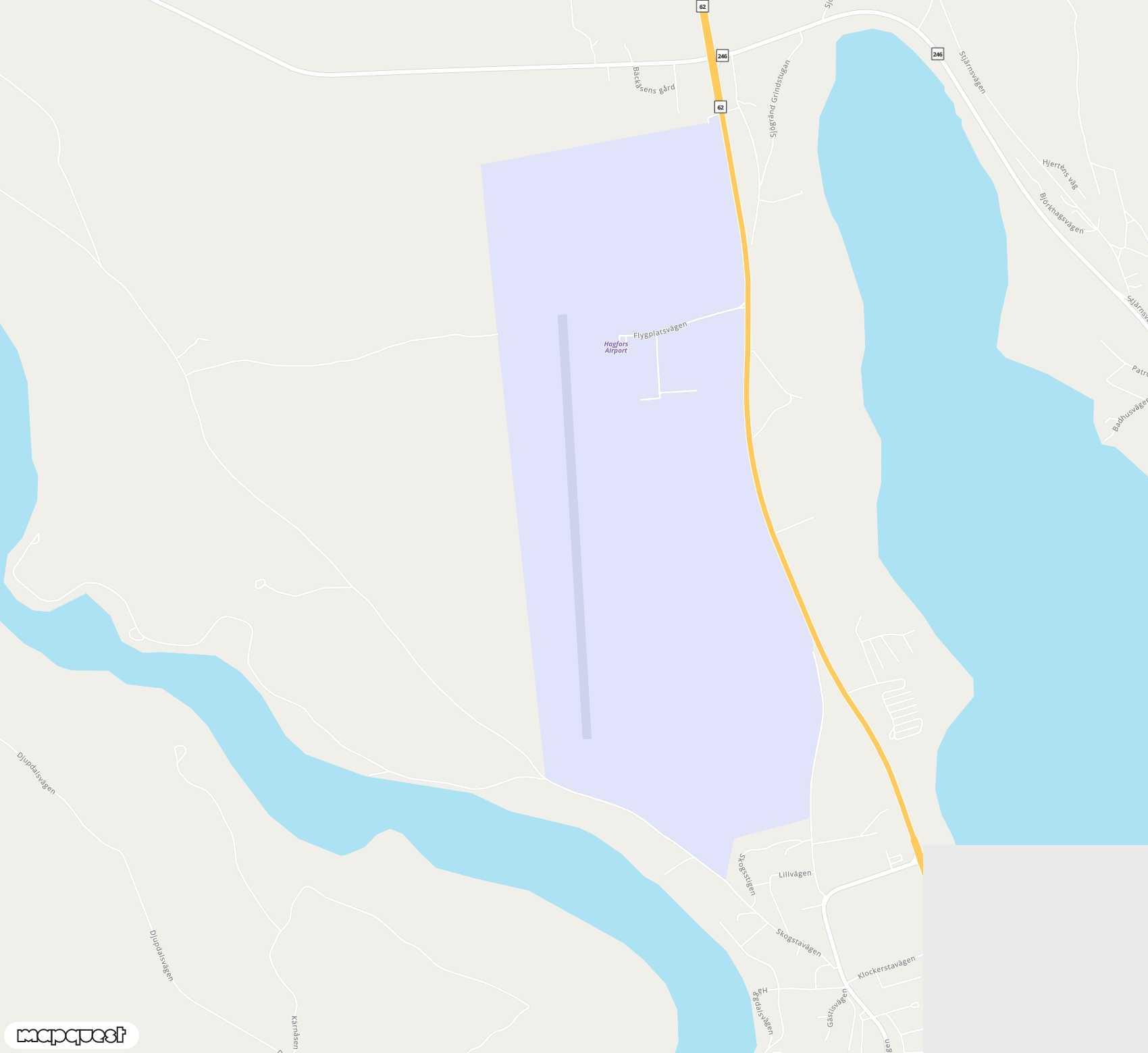 Carte de <span>Aéroport de </span>Hagfors<span>(HFS)</span>