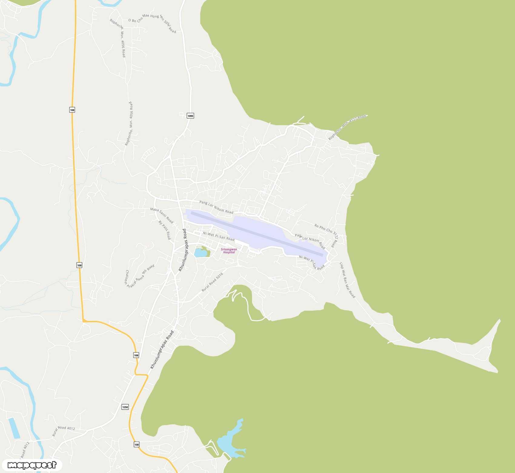 Carte de Mae Hong Son <span>airport (HGN)</span>