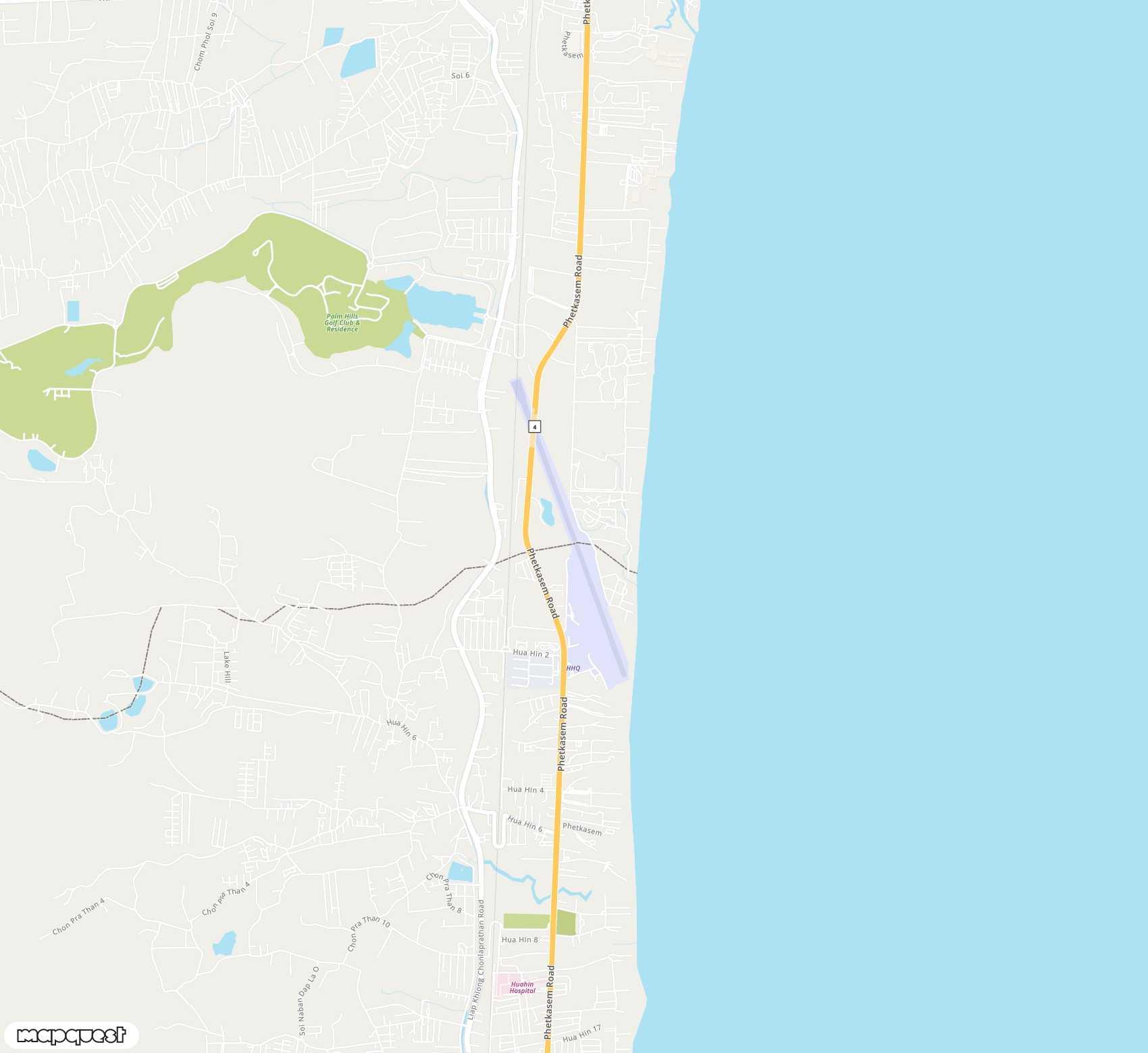 Carte de Hua Hin <span>airport (HHQ)</span>