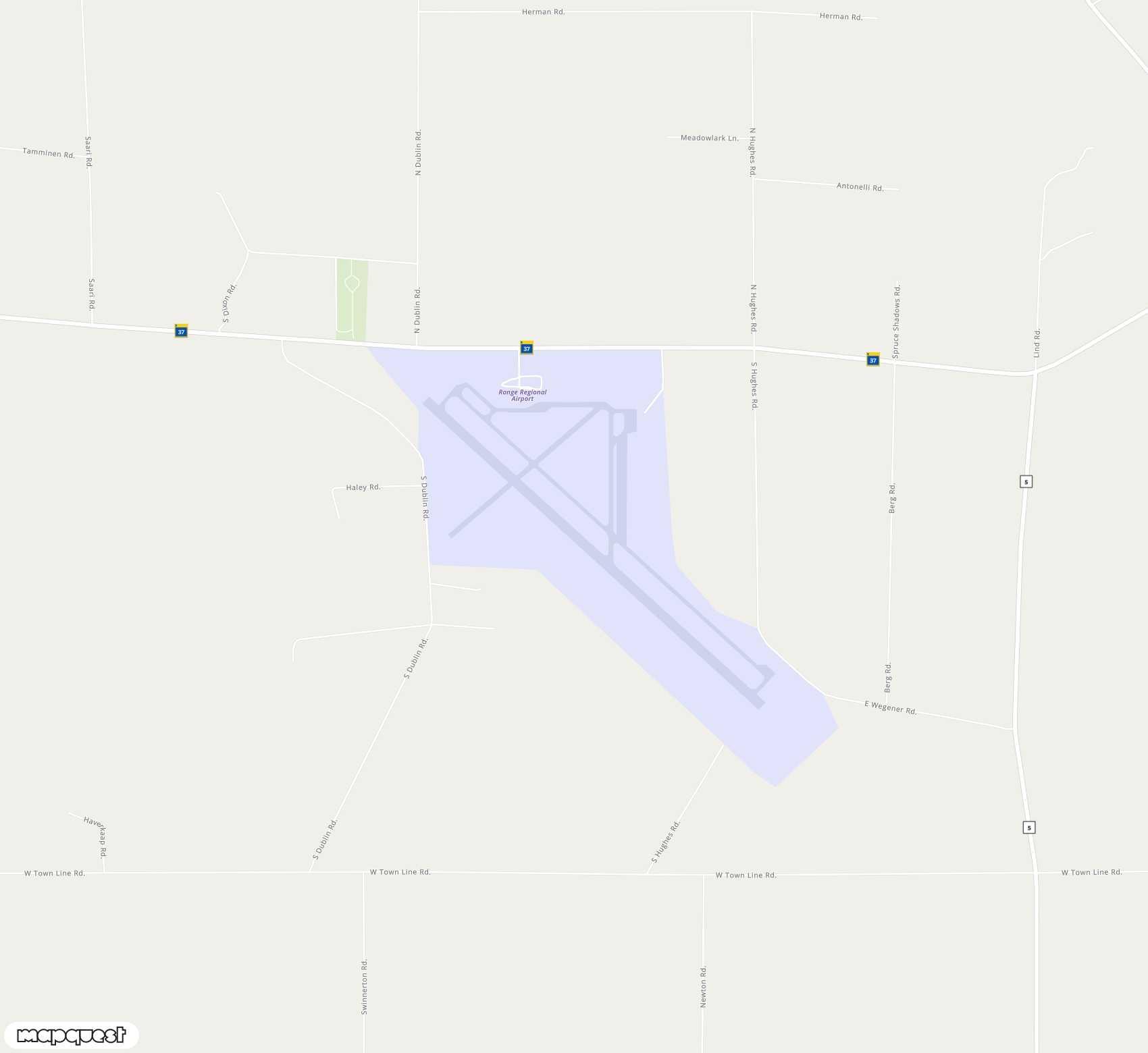 Carte de Range Regional <span>airport (HIB)</span>