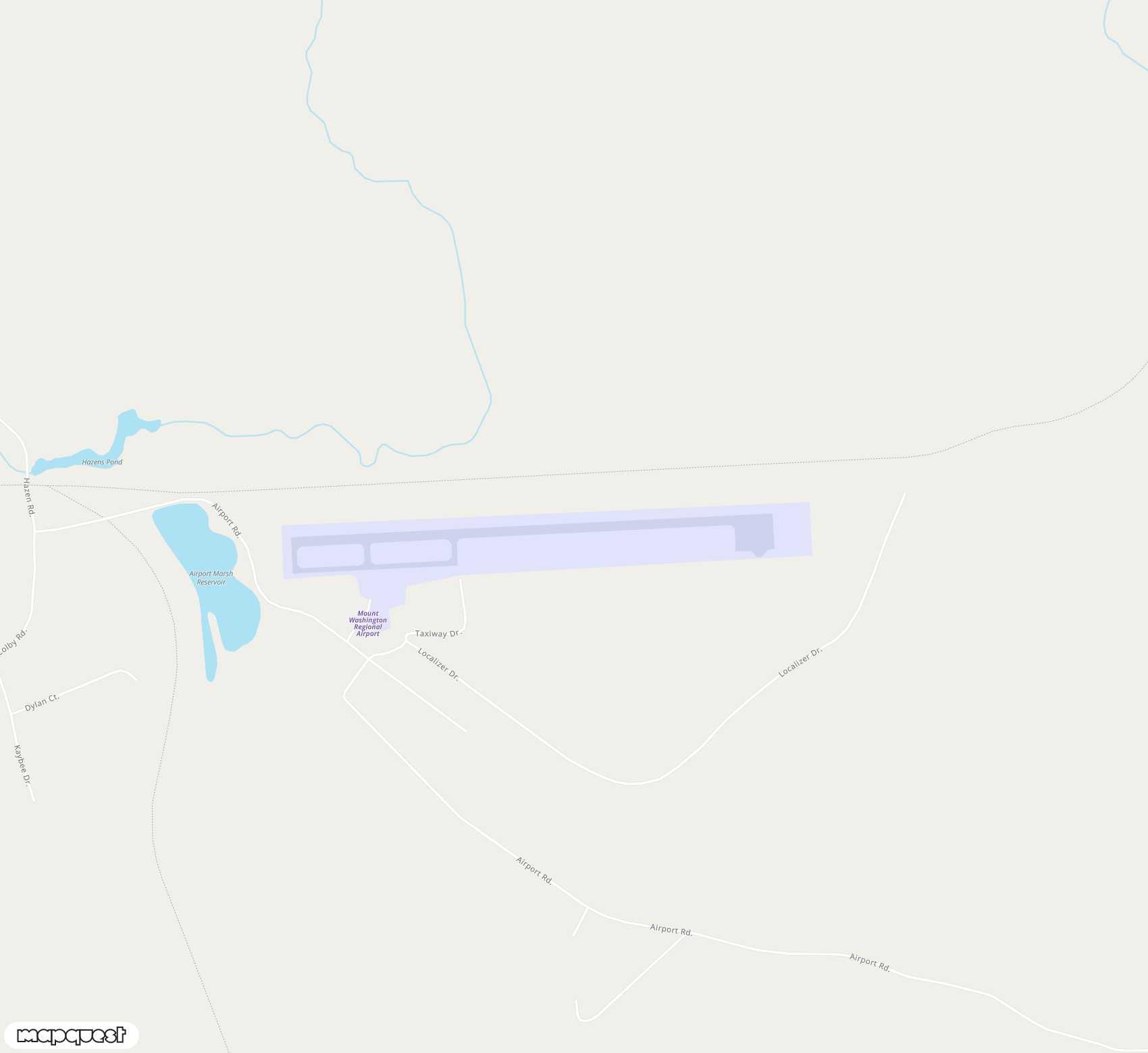 Carte de <span>Aérodrome de </span>Mount Washington Regional<span>(HIE)</span>