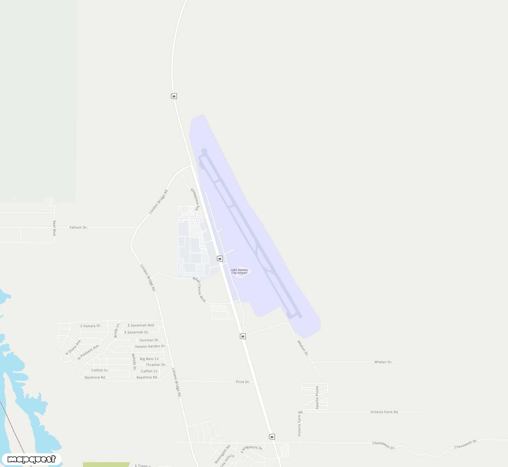 Carte de Lake Havasu City <span>airport (HII)</span>