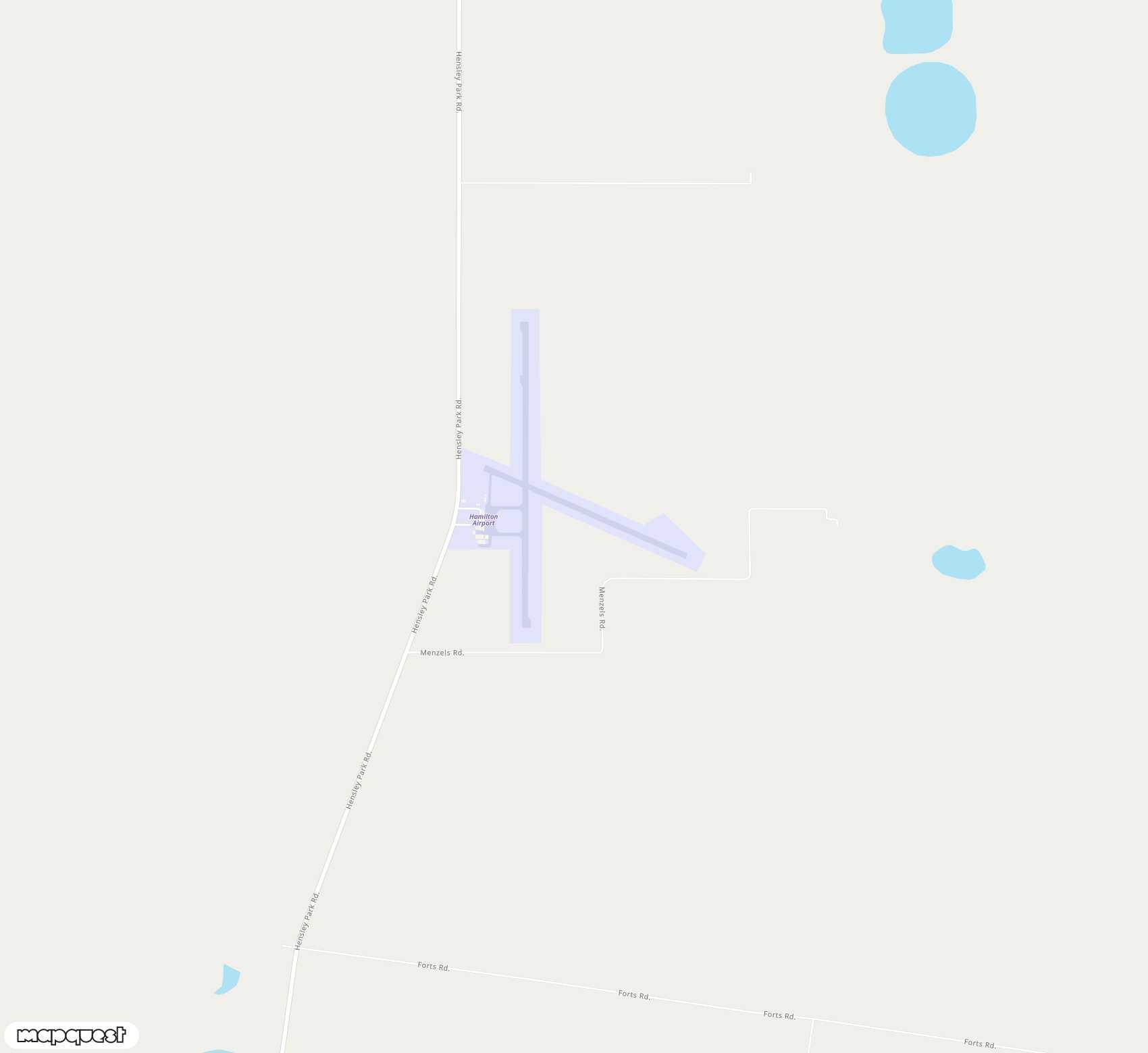 Carte de Hamilton <span>airport (HLT)</span>