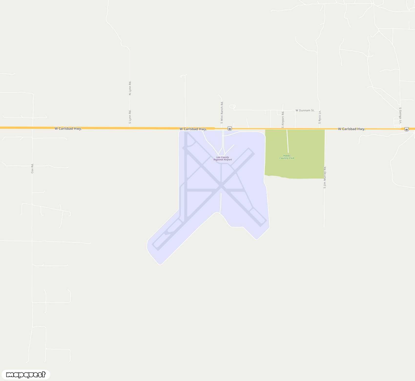 Carte de <span>Aéroport de </span>Lea County Regional<span>(HOB)</span>