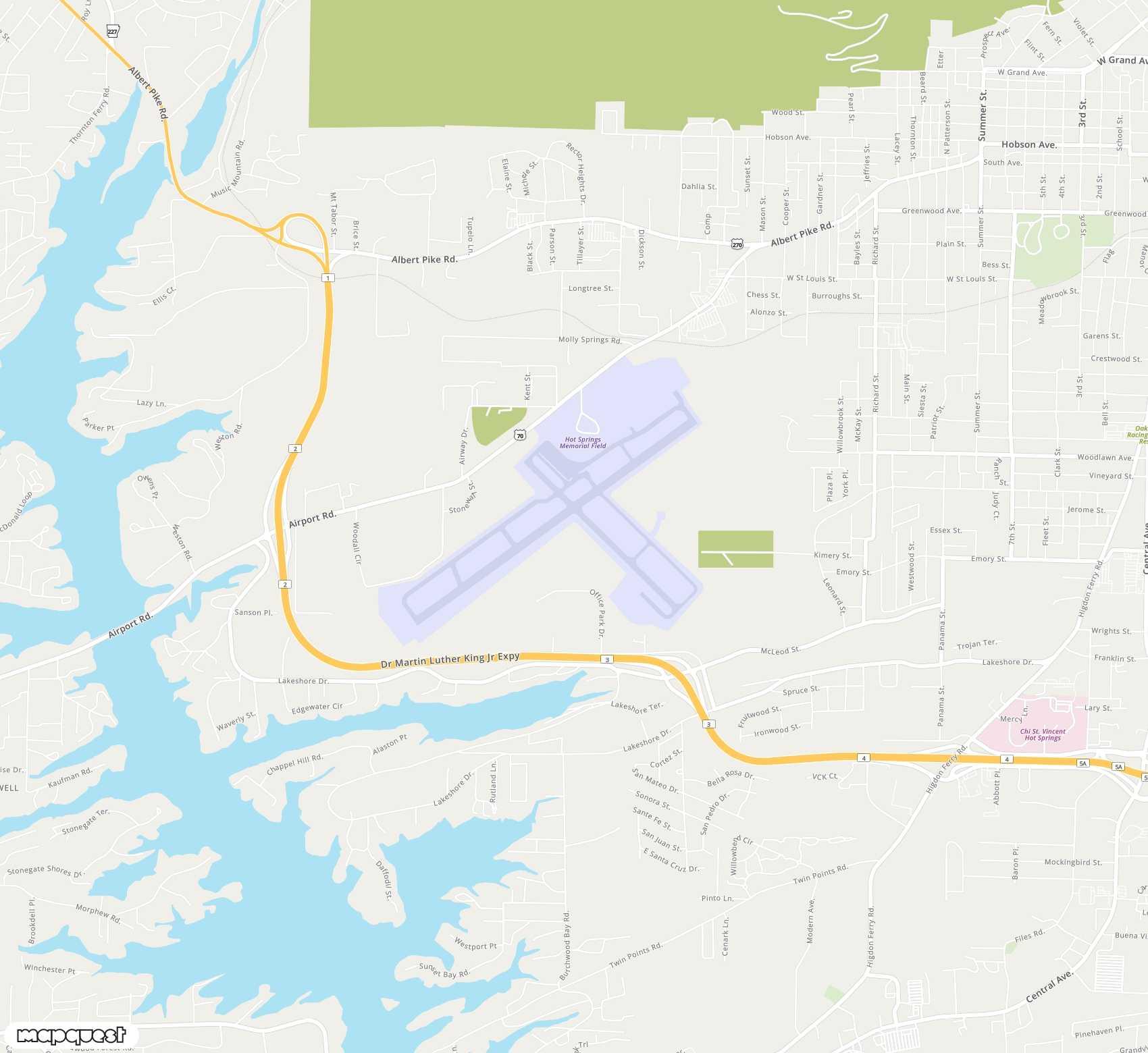 Carte de <span>Aéroport de </span>Memorial Field<span>(HOT)</span>