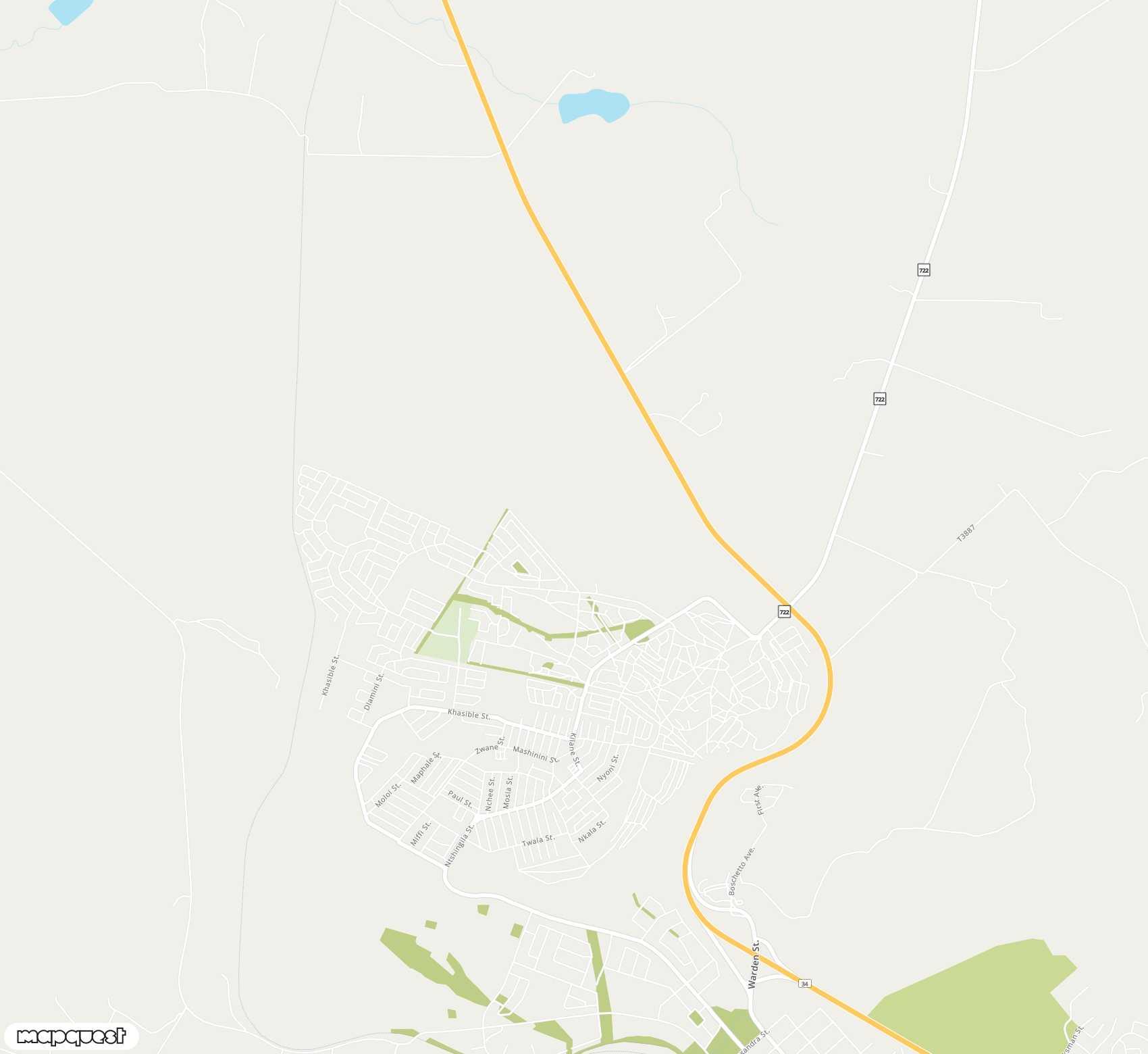 Carte de Harrismith <span>airport (HRS)</span>