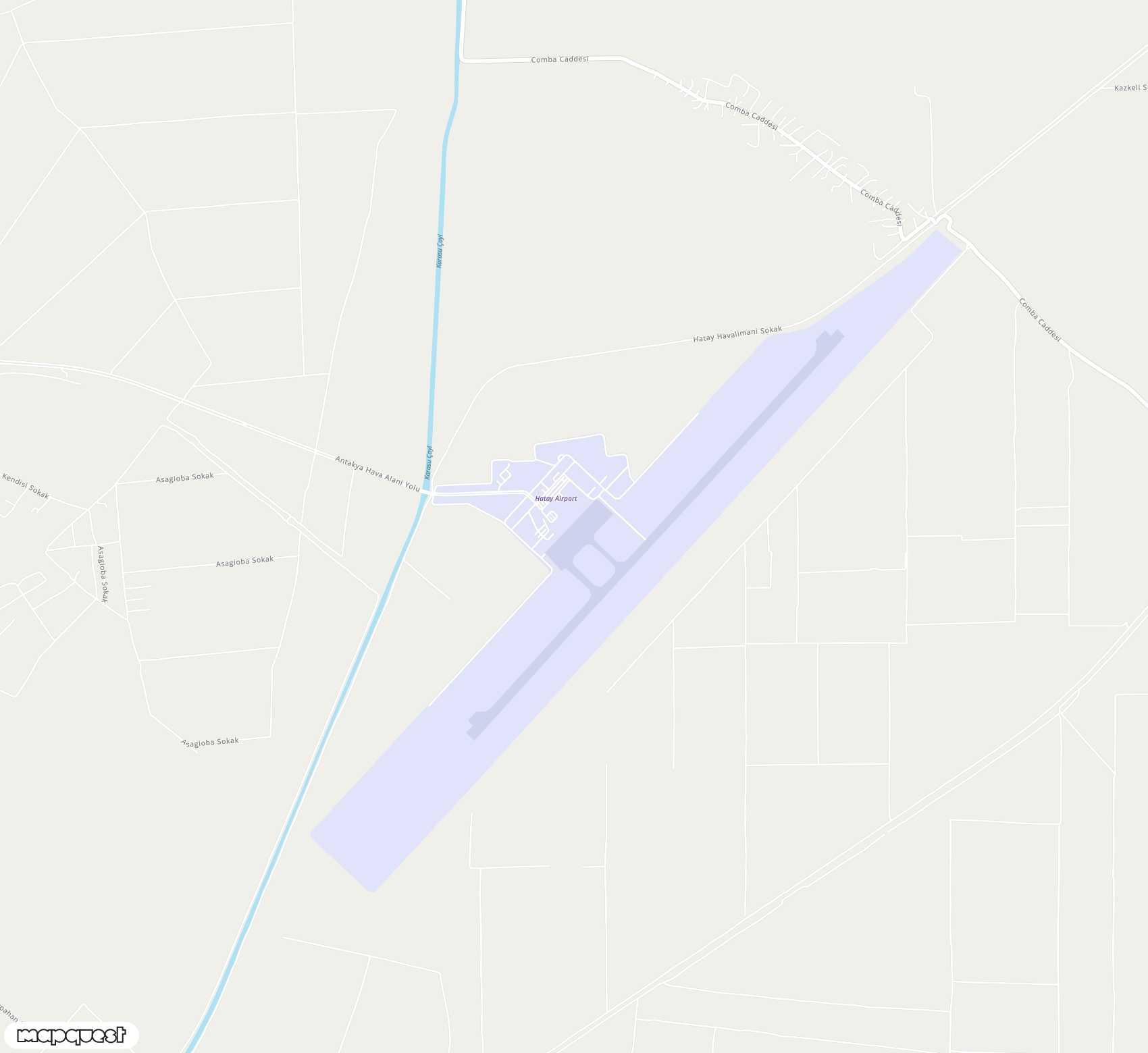 Carte de Hatay <span>airport (HTY)</span>
