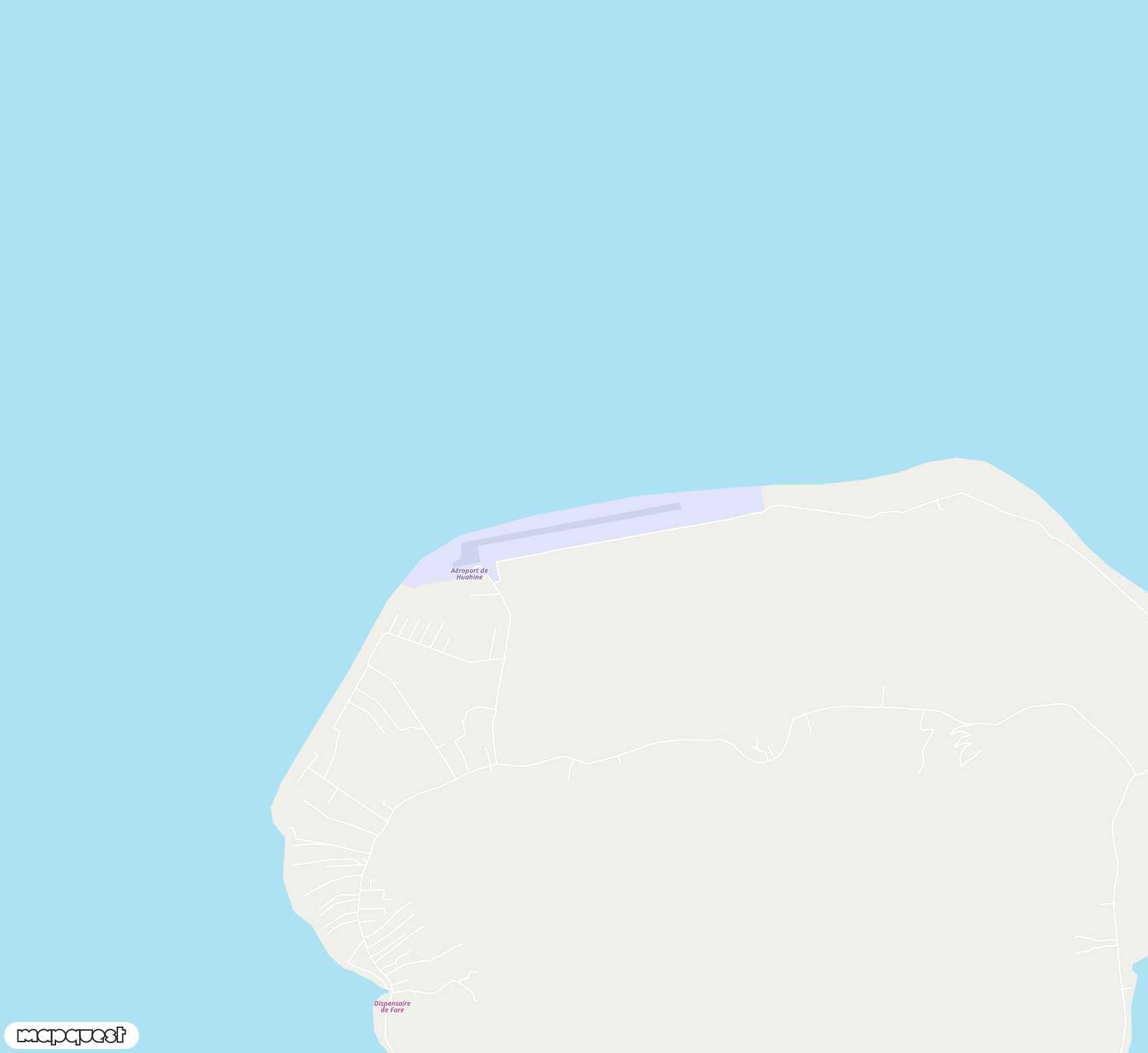 Carte de <span>Aéroport de </span>Huahine-Fare<span>(HUH)</span>