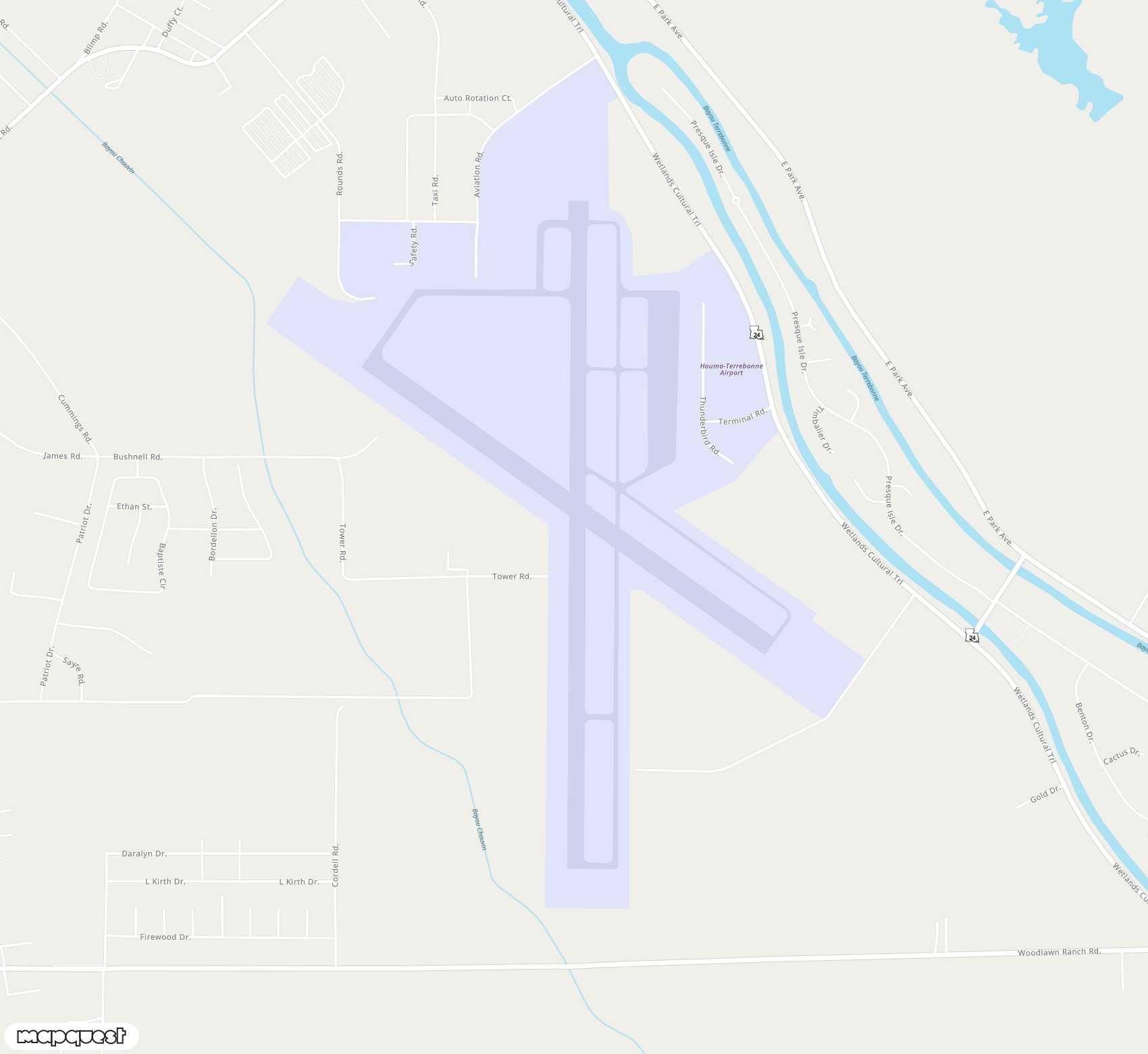 Infos sur l'aérodrome de Houma Terrebonne (HUM)