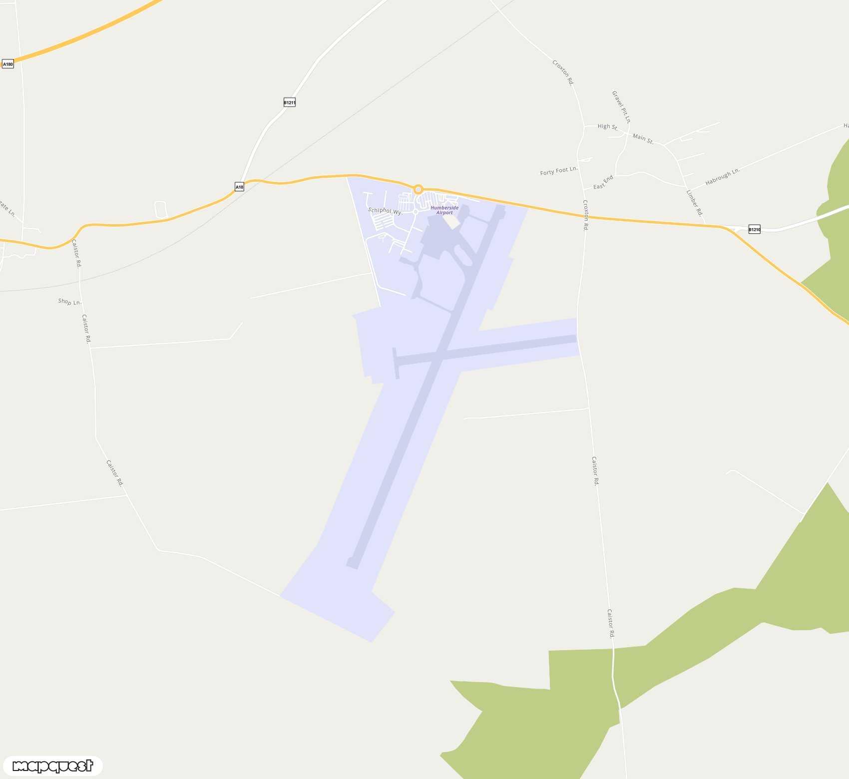 Carte de Humberside <span>airport (HUY)</span>