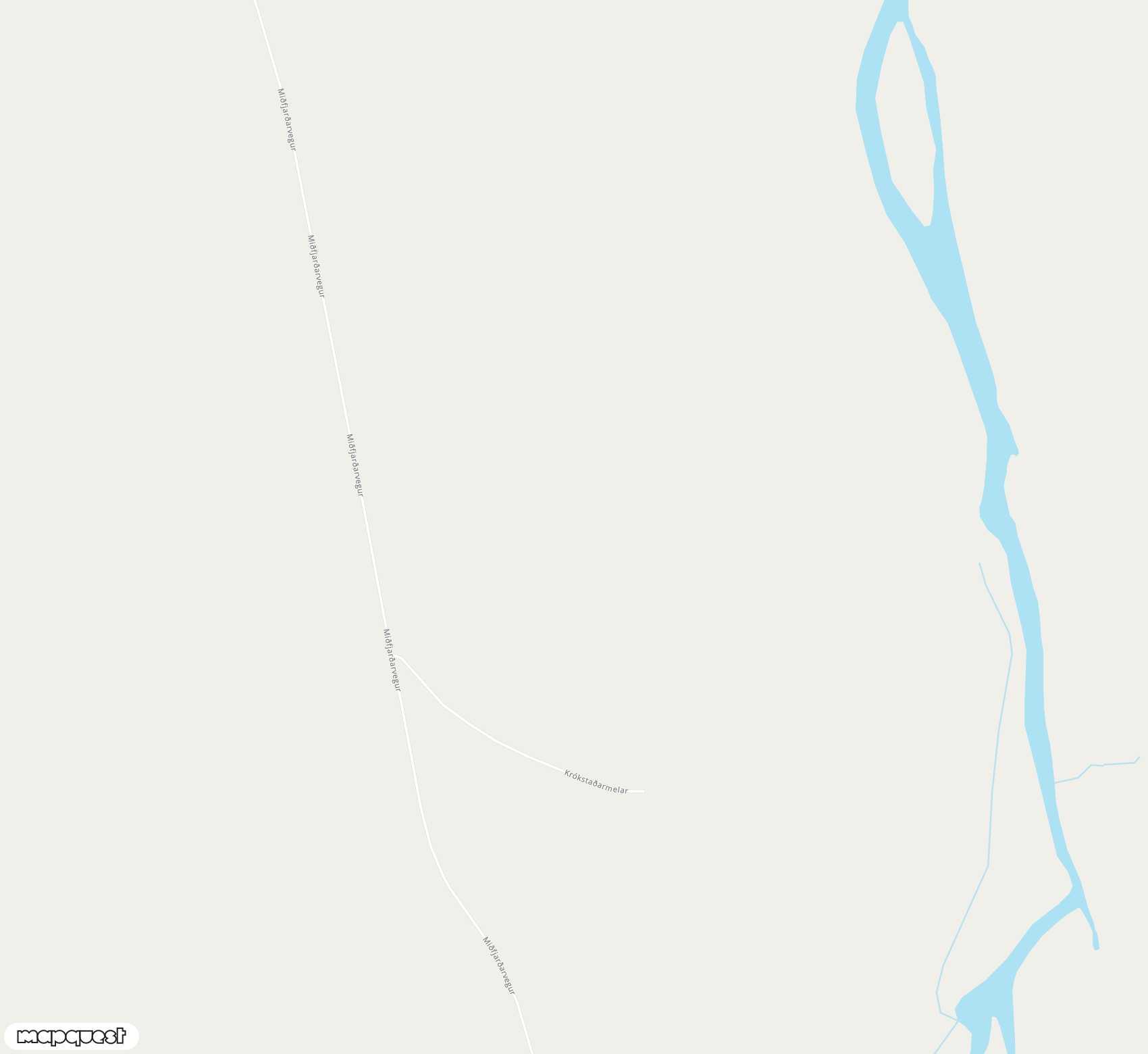 Carte de Krókstaðarmelar <span>airfield (HVM)</span>