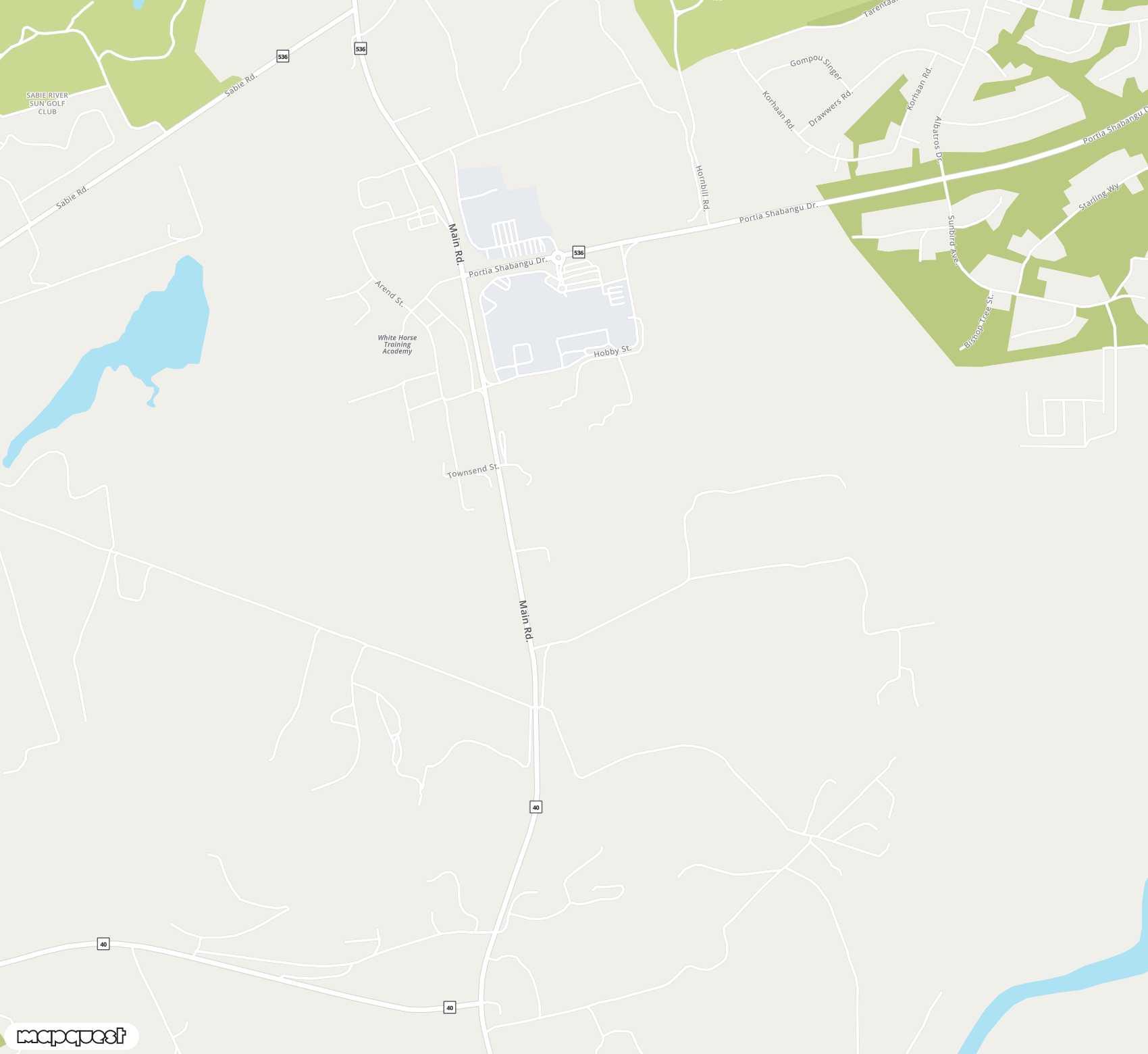 Carte de Hazyview <span>airfield (HZV)</span>