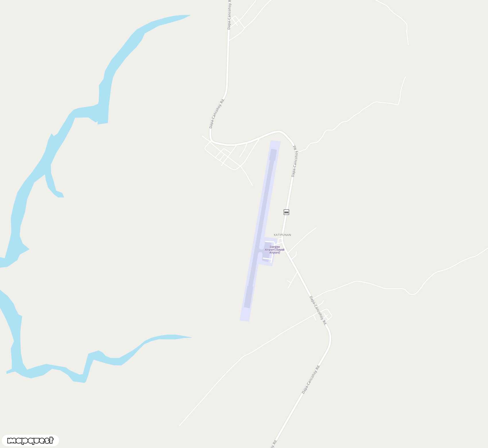 Carte de <span>Aérodrome de </span>Siargao<span>(IAO)</span>