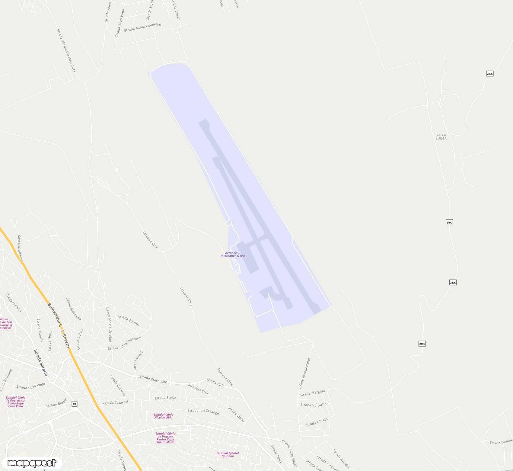 Carte de <span>Aéroport de </span>Ia?i<span>(IAS)</span>