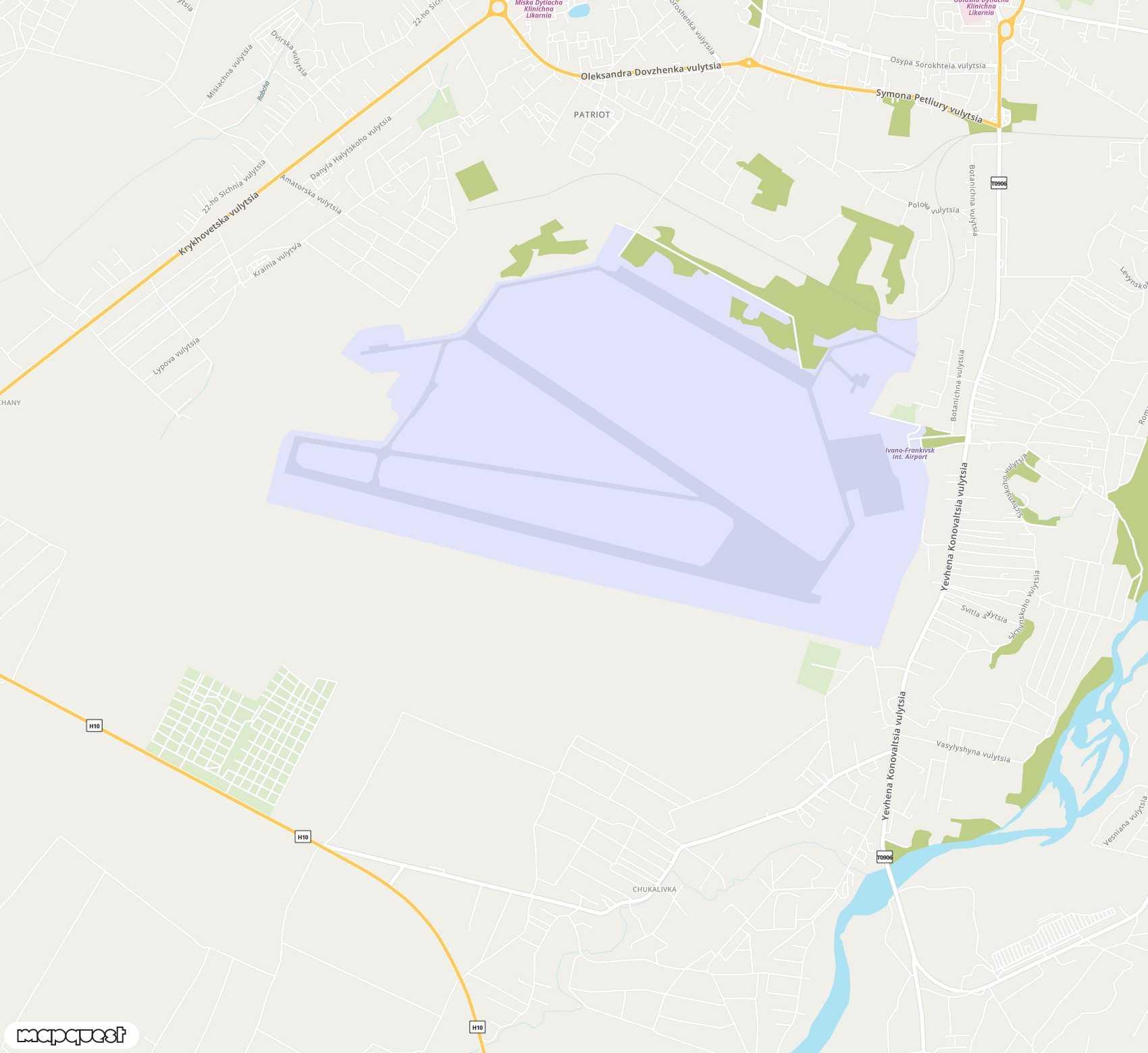 Carte de Ivano-Frankivsk <span>airport (IFO)</span>