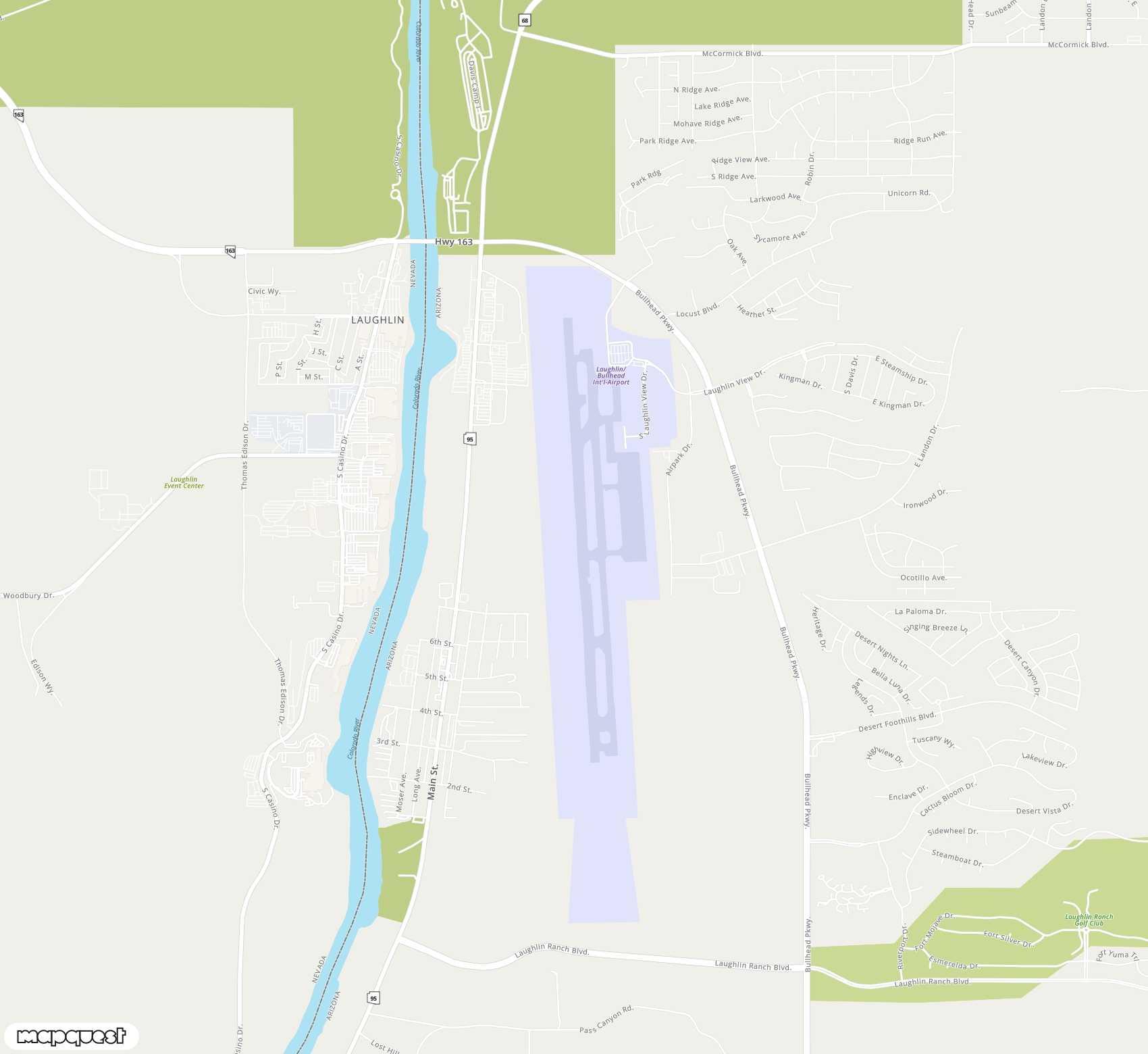 Carte de <span>Aéroport de </span>Laughlin Bullhead<span>(IFP)</span>