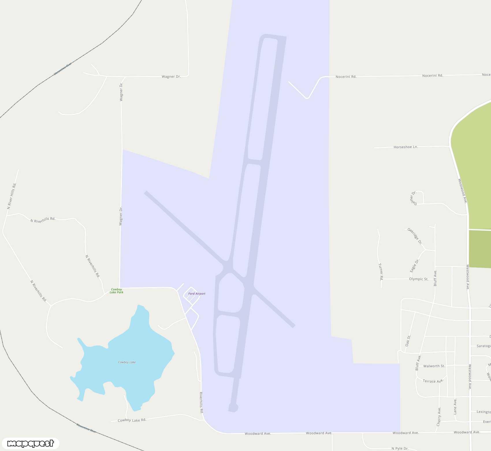 Carte de <span>Aérodrome de </span>Ford<span>(IMT)</span>