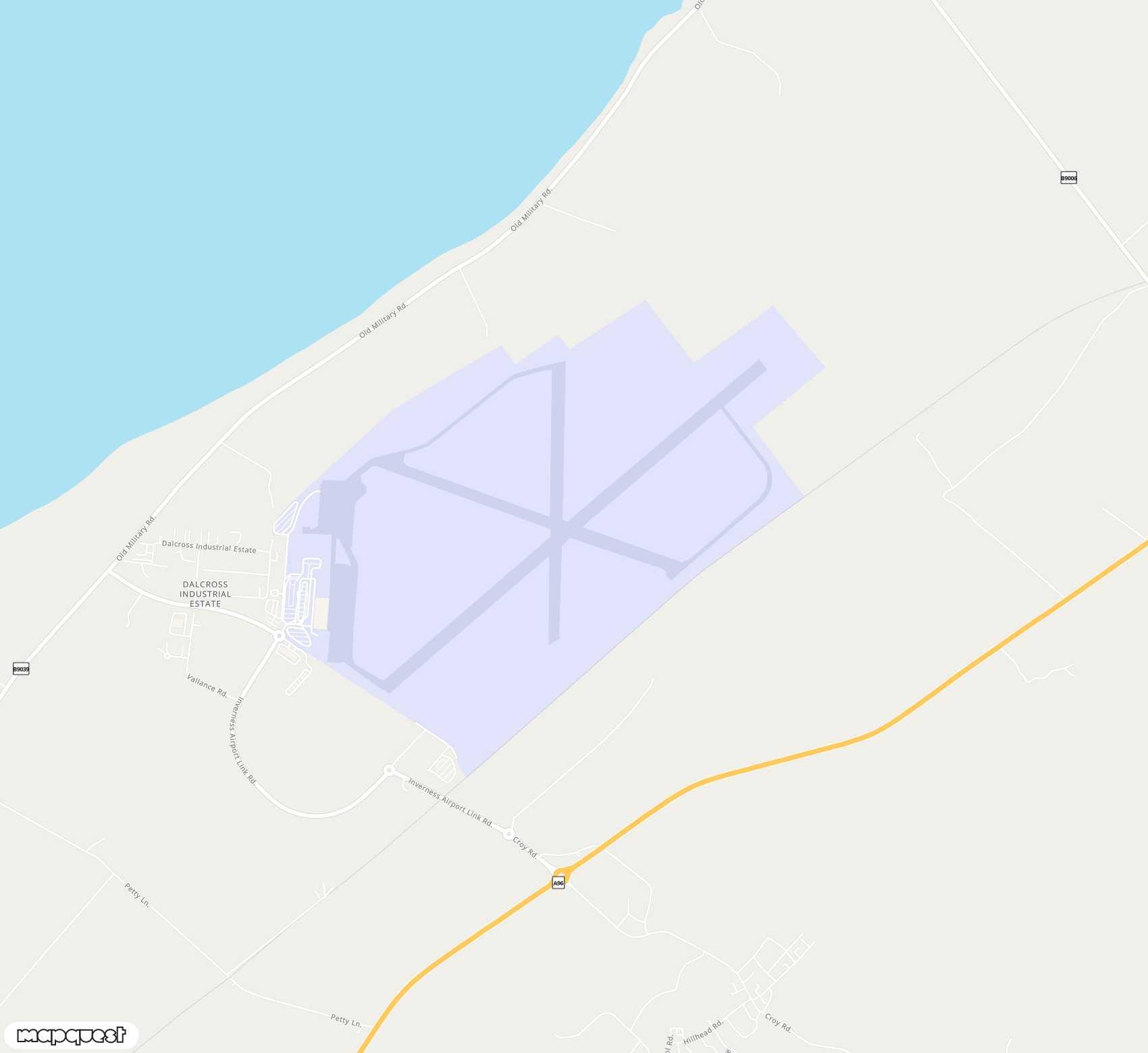 Carte de Inverness <span>airport (INV)</span>