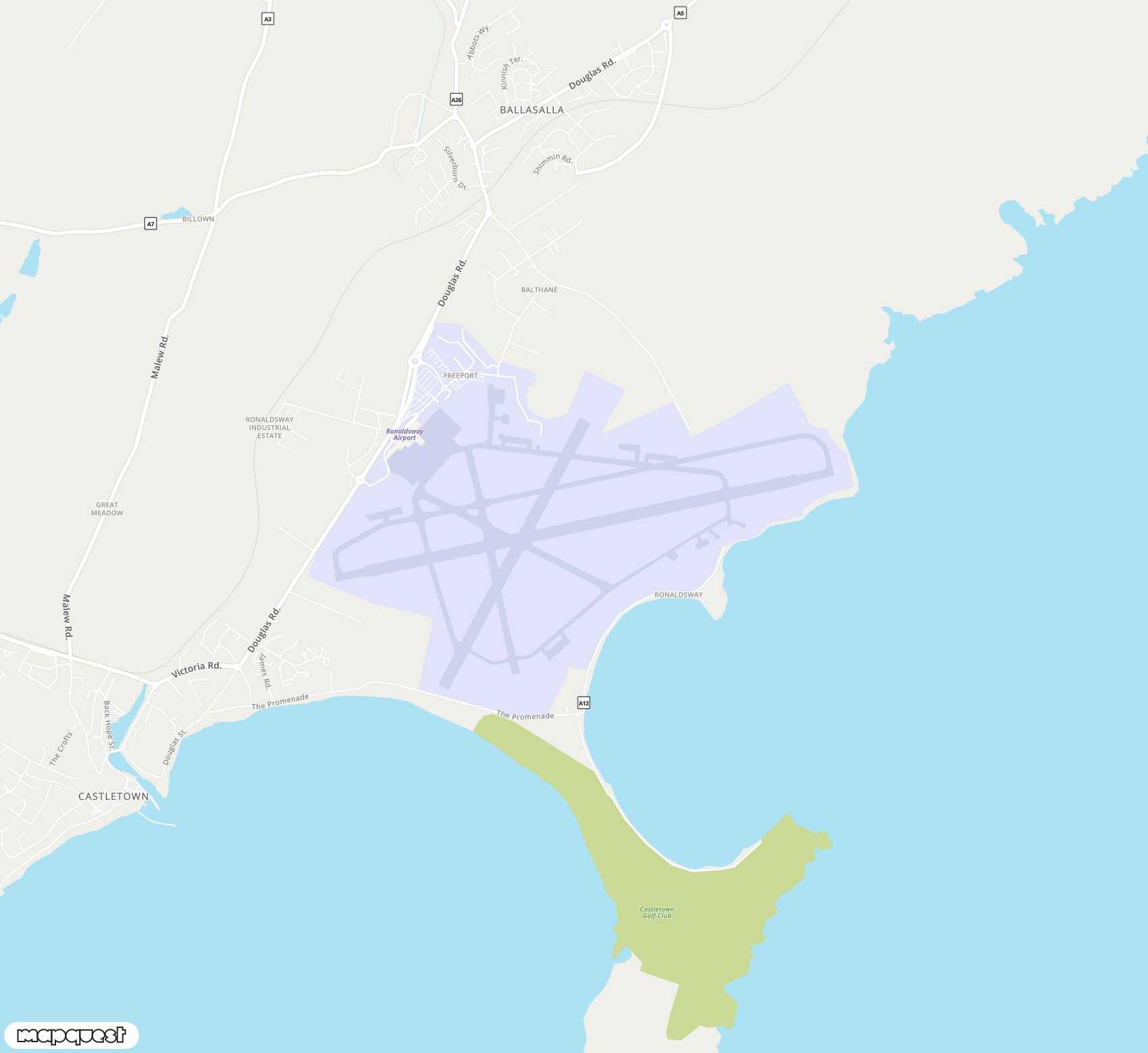 Carte de Isle of Man <span>airport (IOM)</span>