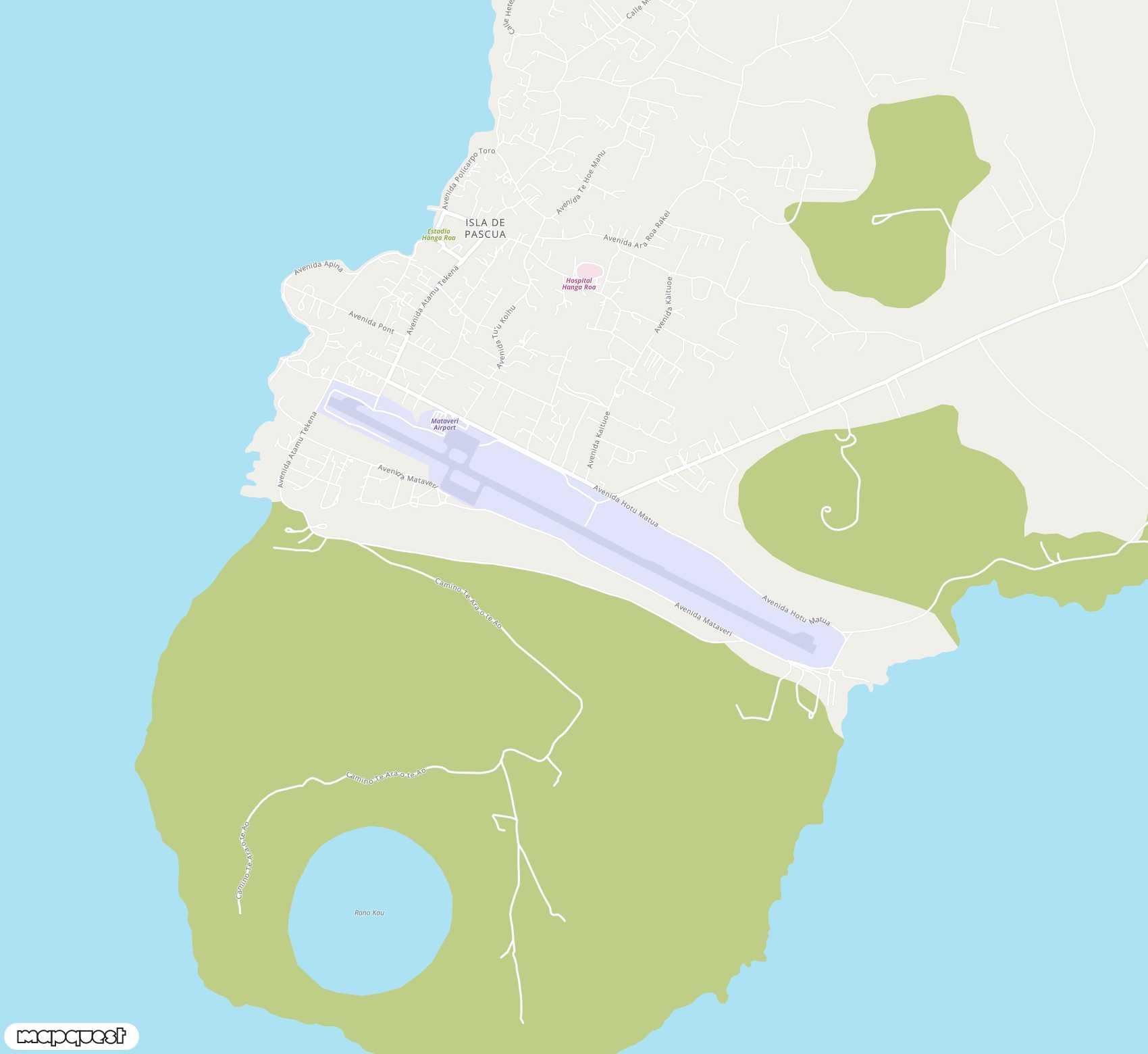 Carte de <span>Aéroport de </span>Mataveri<span>(IPC)</span>
