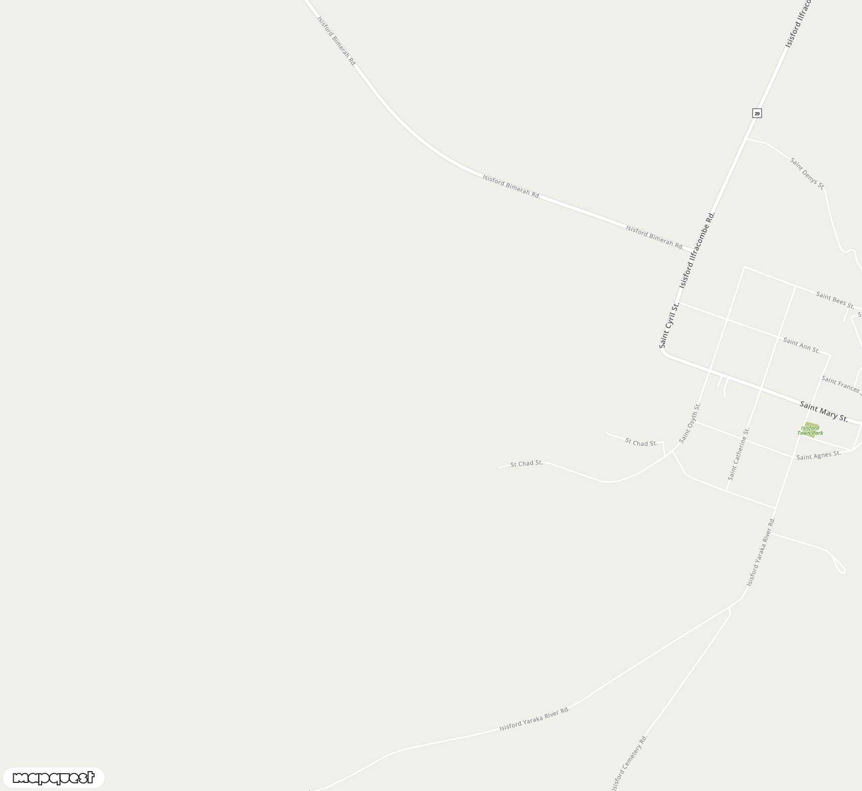 Carte de <span>Aérodrome de </span>Isisford<span>(ISI)</span>