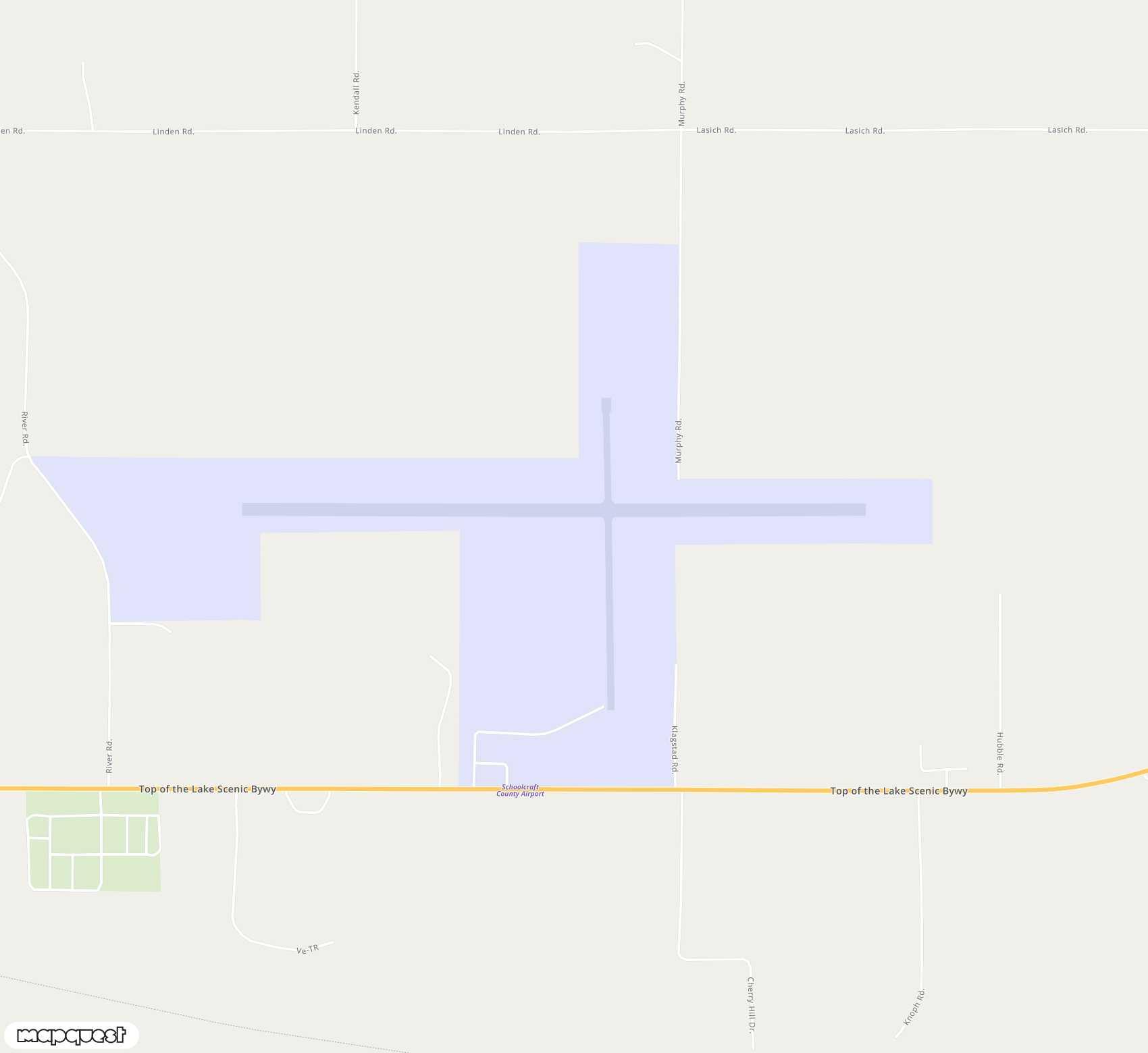 Carte de <span>Aérodrome de </span>Schoolcraft County<span>(ISQ)</span>