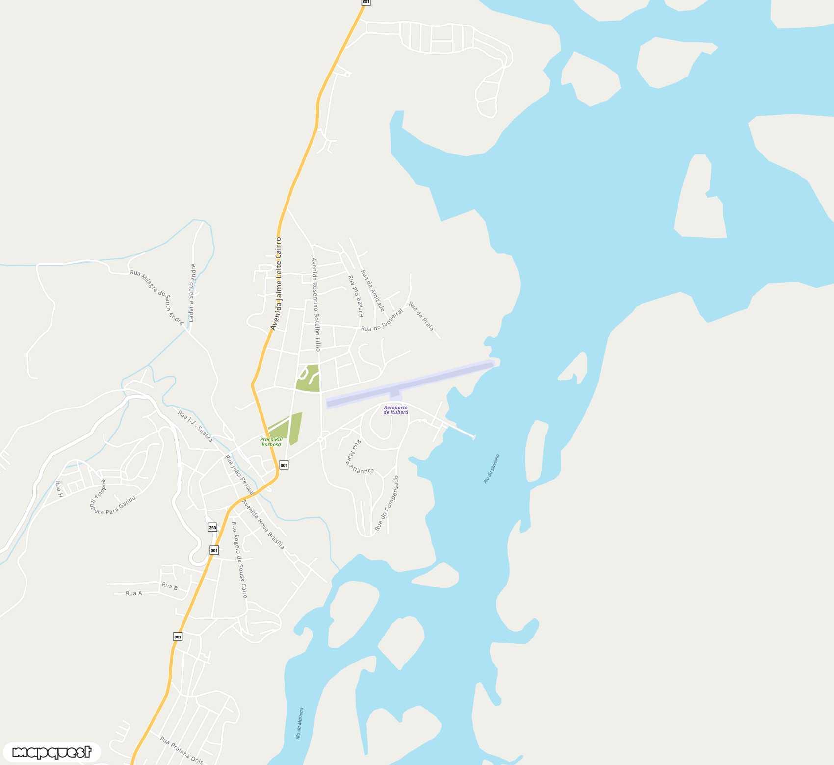 Carte de <span>Aérodrome de </span>Ituberá<span>(ITE)</span>