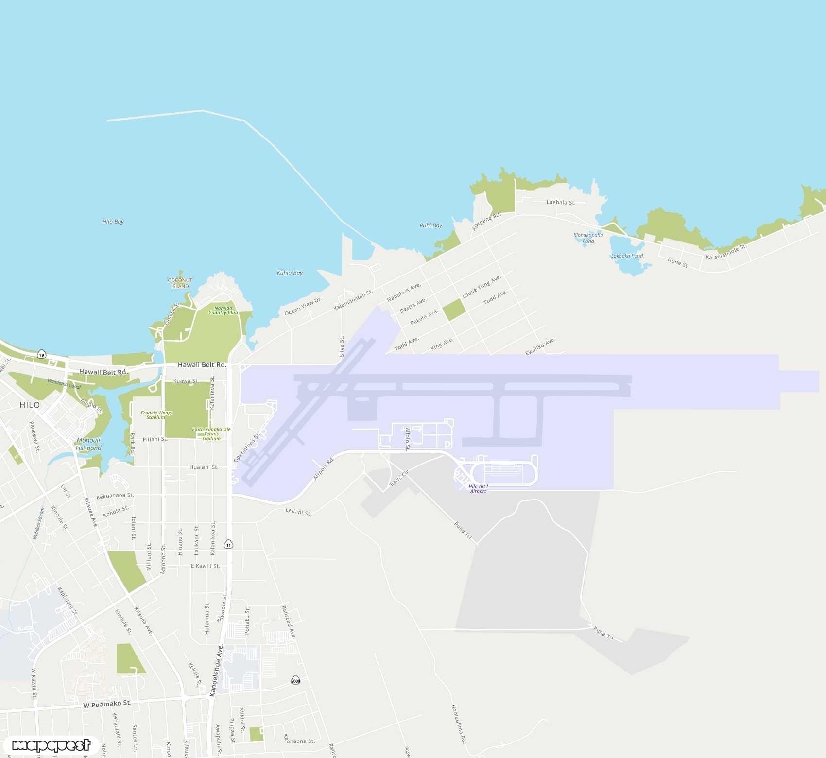 Carte de Hilo <span>airport (ITO)</span>