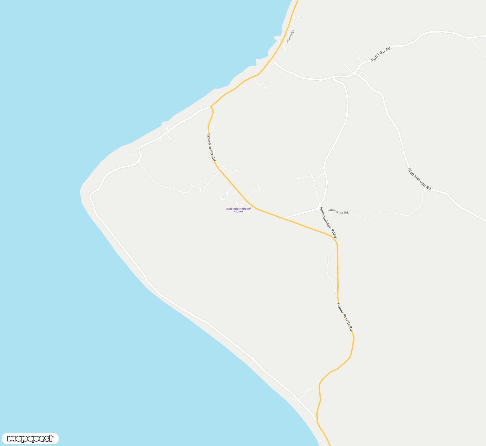 Carte de <span>Aéroport de </span>Niue<span>(IUE)</span>