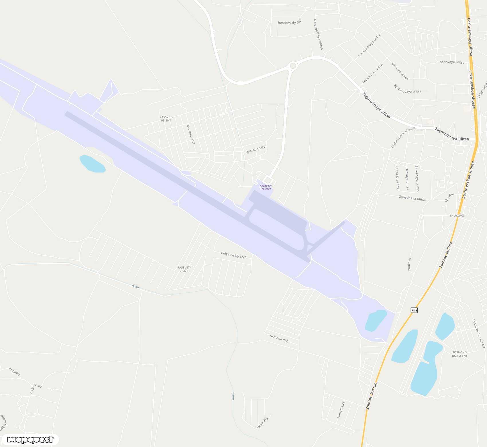 Carte de <span>Aéroport de </span>Ivanovo South<span>(IWA)</span>