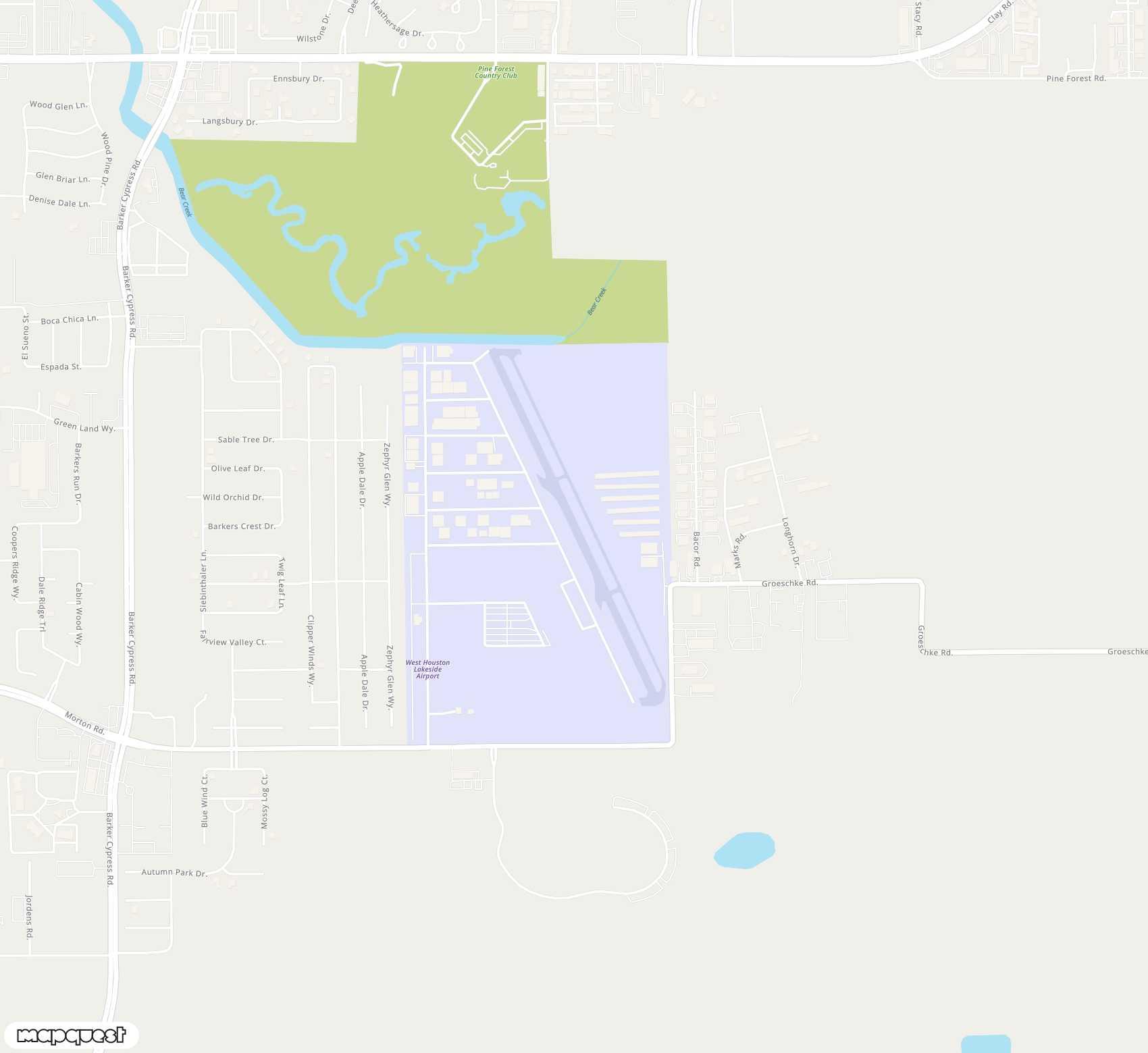 Carte de <span>Aérodrome de </span>West Houston<span>(IWS)</span>