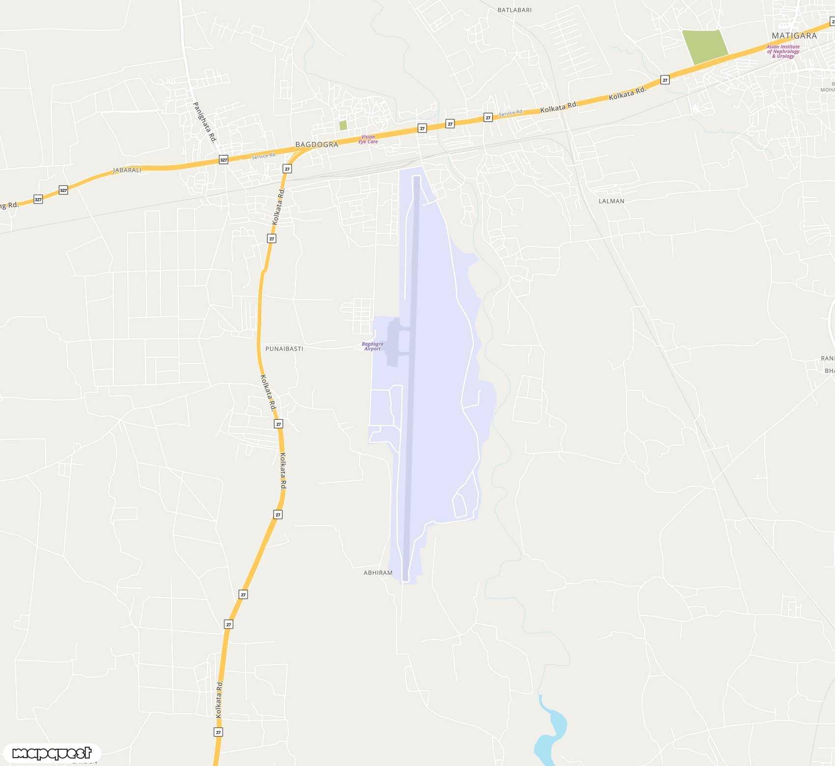 Carte de Bagdogra <span>airport (IXB)</span>