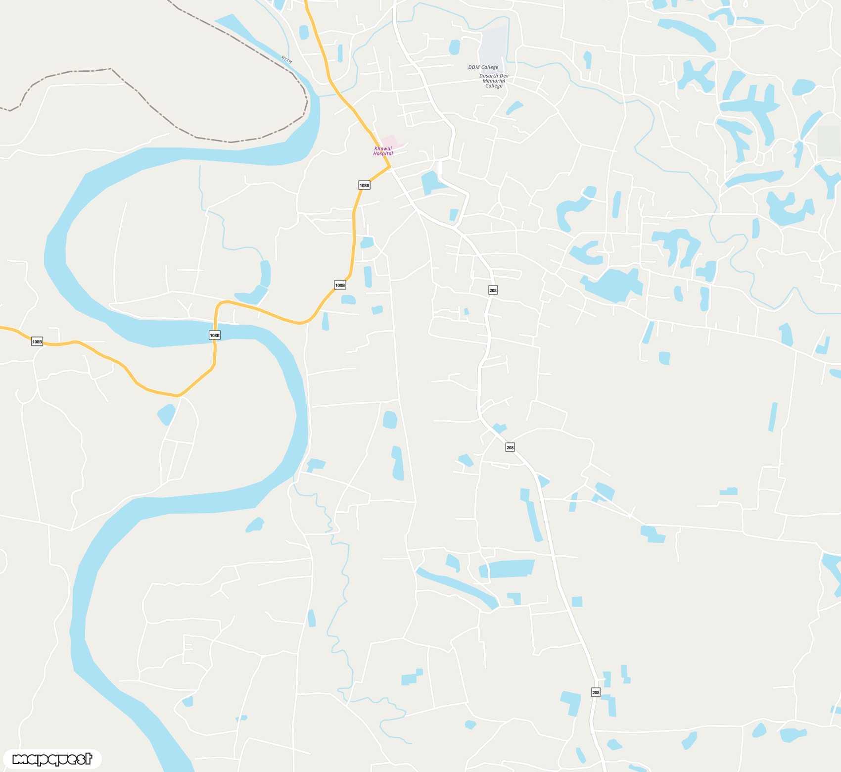 Carte de Khowai <span>airfield (IXN)</span>