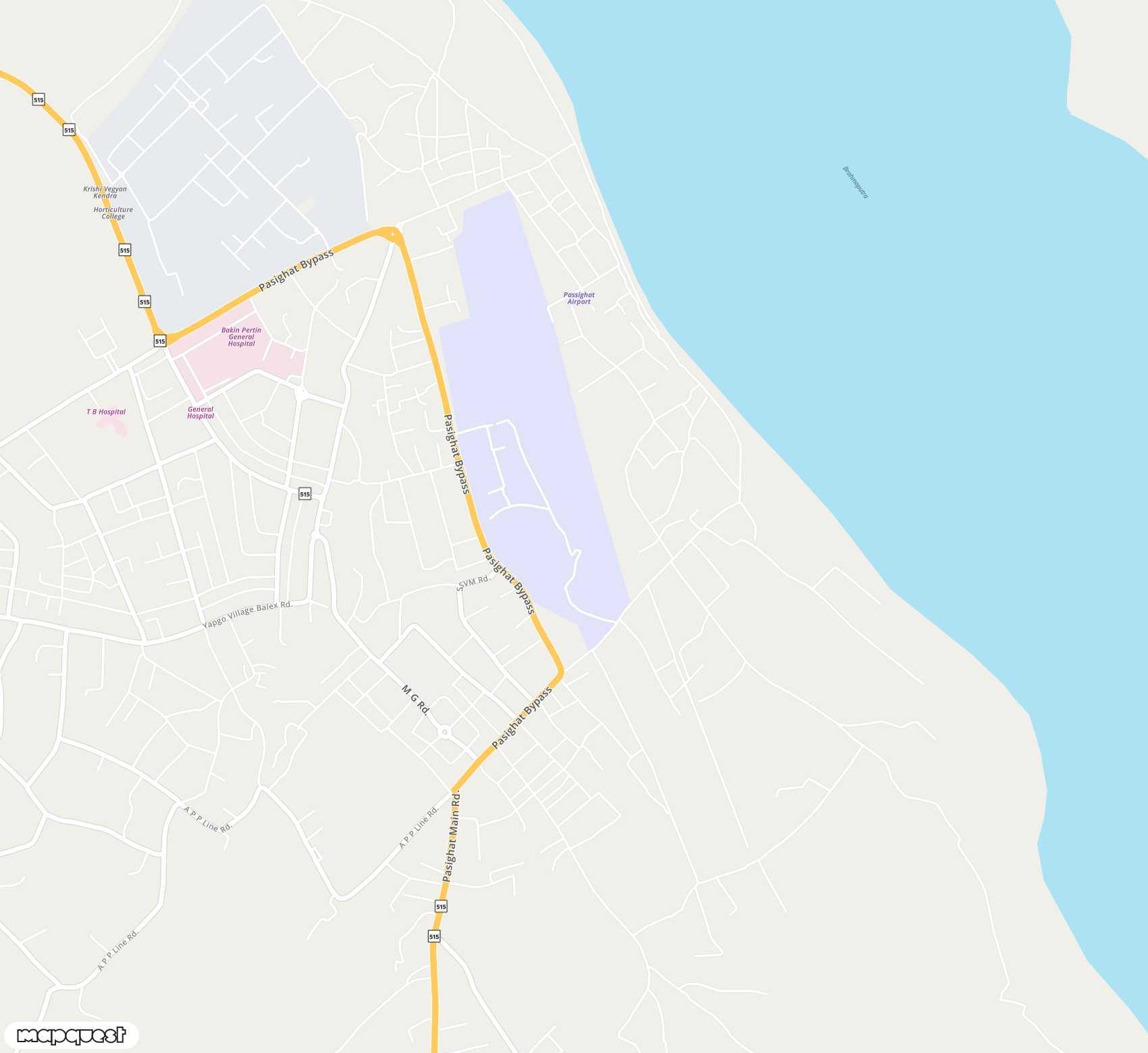 Carte de Pasighat <span>airfield (IXT)</span>