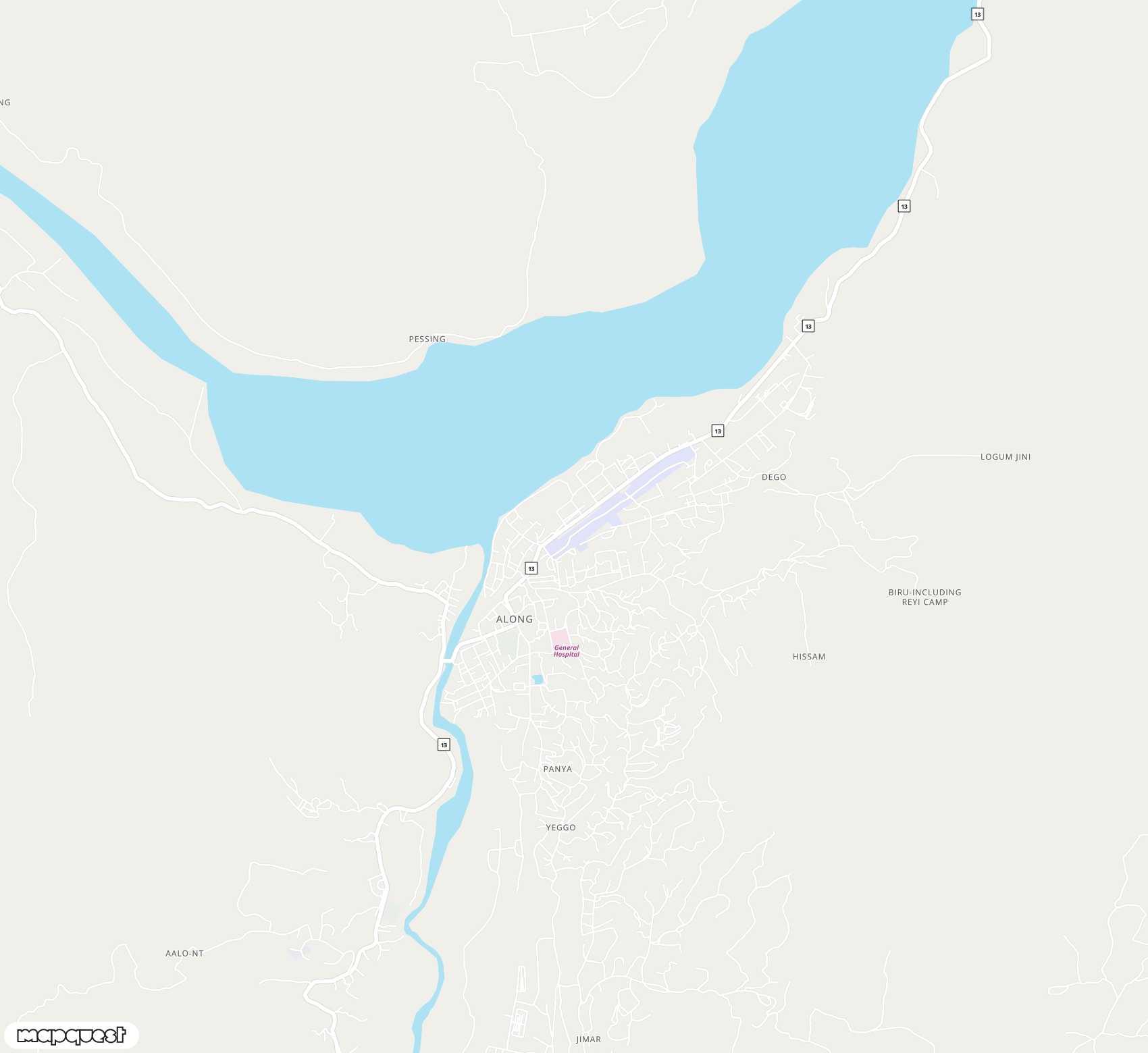 Carte de Along <span>airport (IXV)</span>