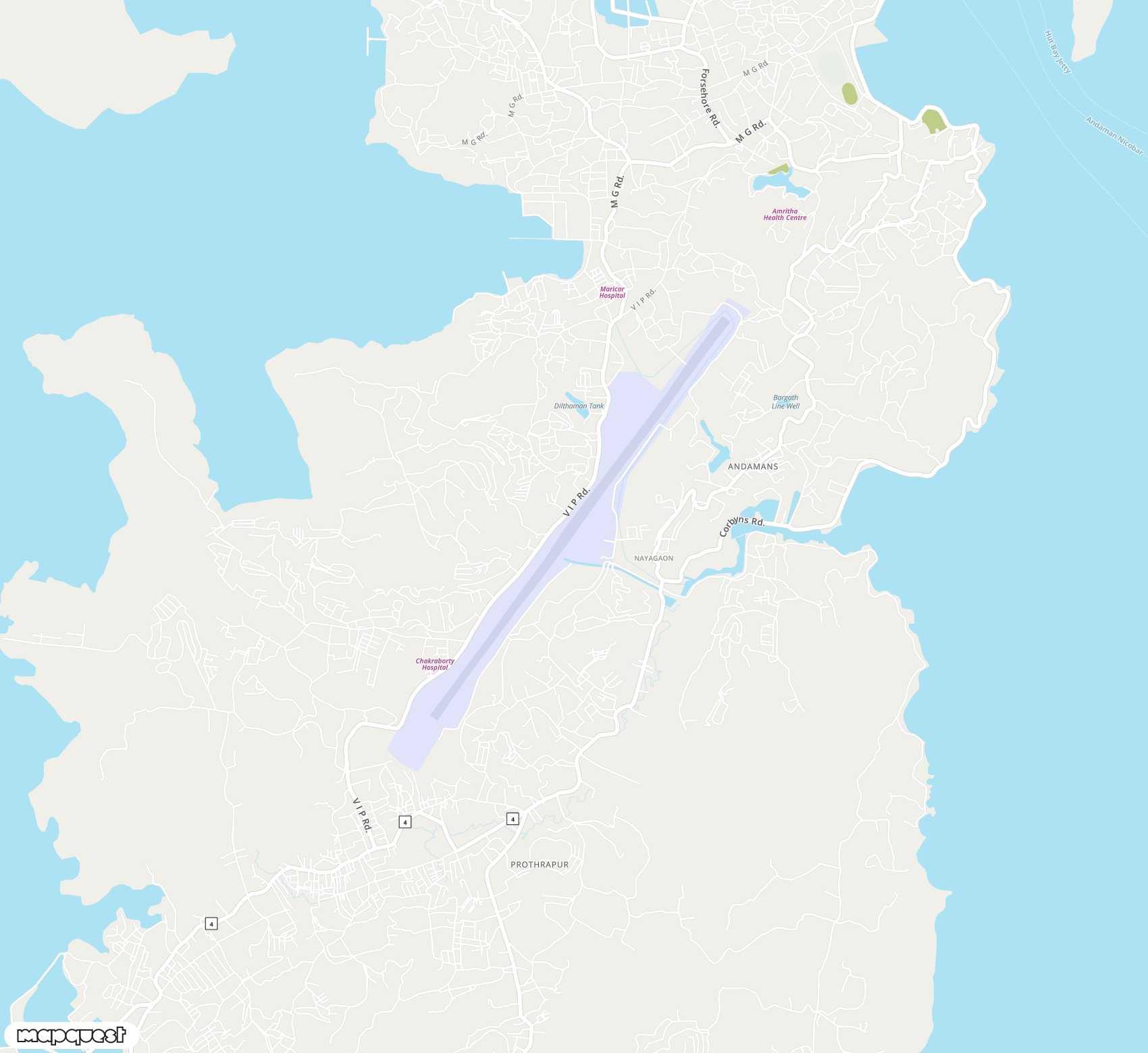 Carte de Veer Savarkar / INS Utkrosh <span>airport (IXZ)</span>