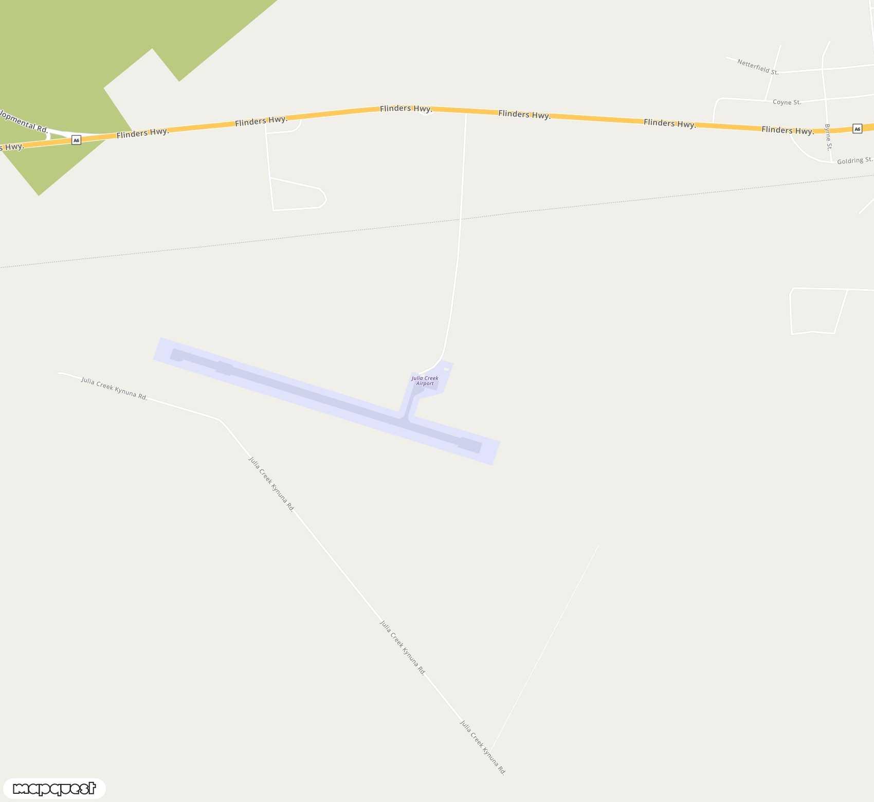 Carte de <span>Aérodrome de </span>Julia Creek<span>(JCK)</span>