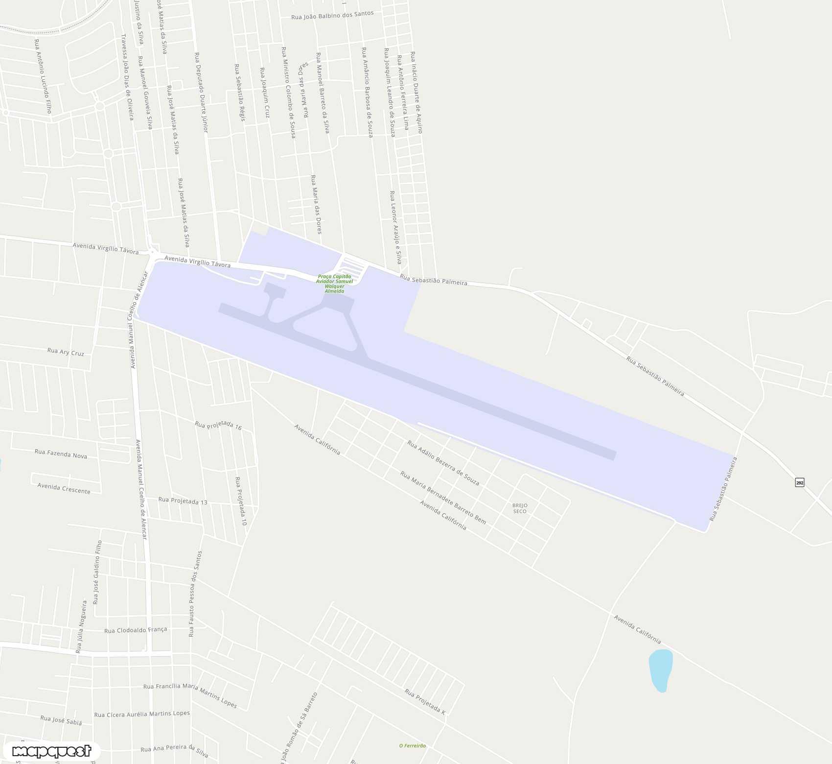 Carte de <span>Aérodrome de </span>Orlando Bezerra de Menezes<span>(JDO)</span>