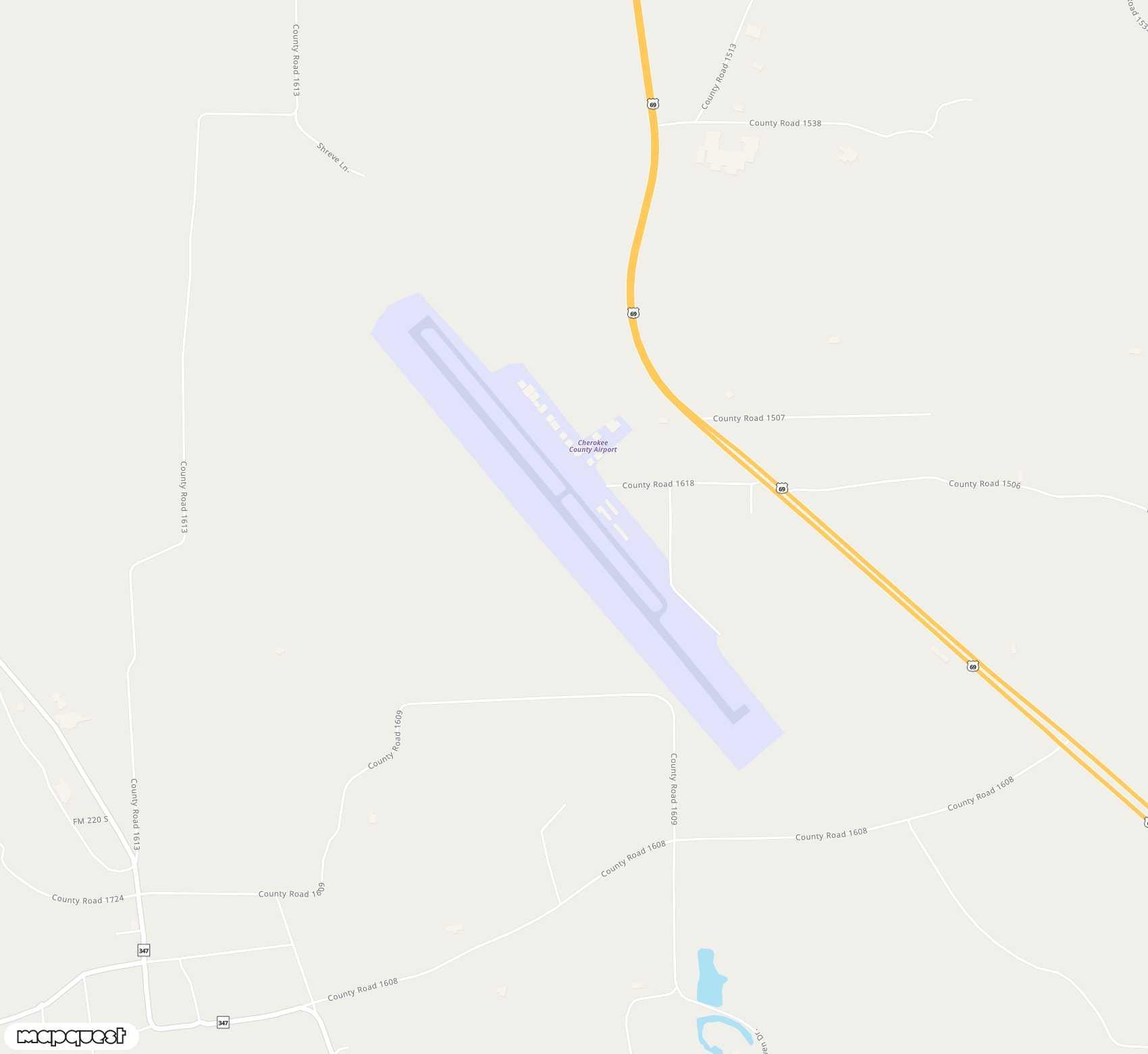 Carte de <span>Aérodrome de </span>Cherokee County<span>(JKV)</span>